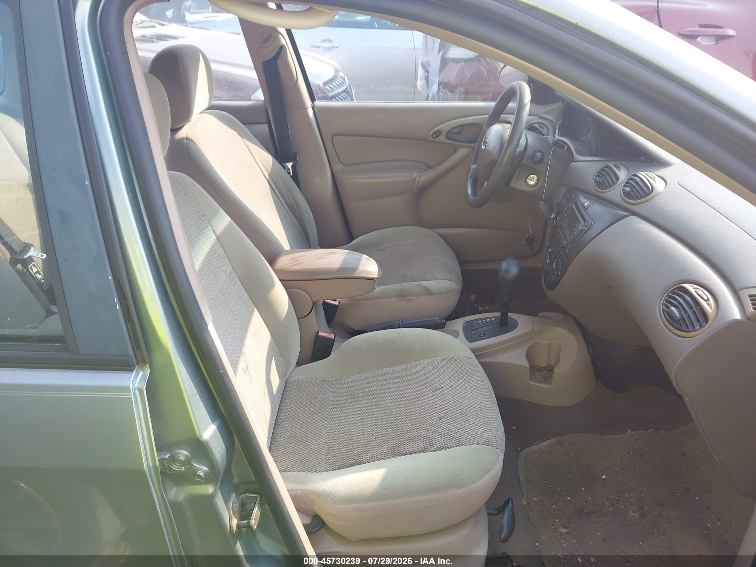 2003 Ford Focus Se Green vin: 1FAFP34303W307235
