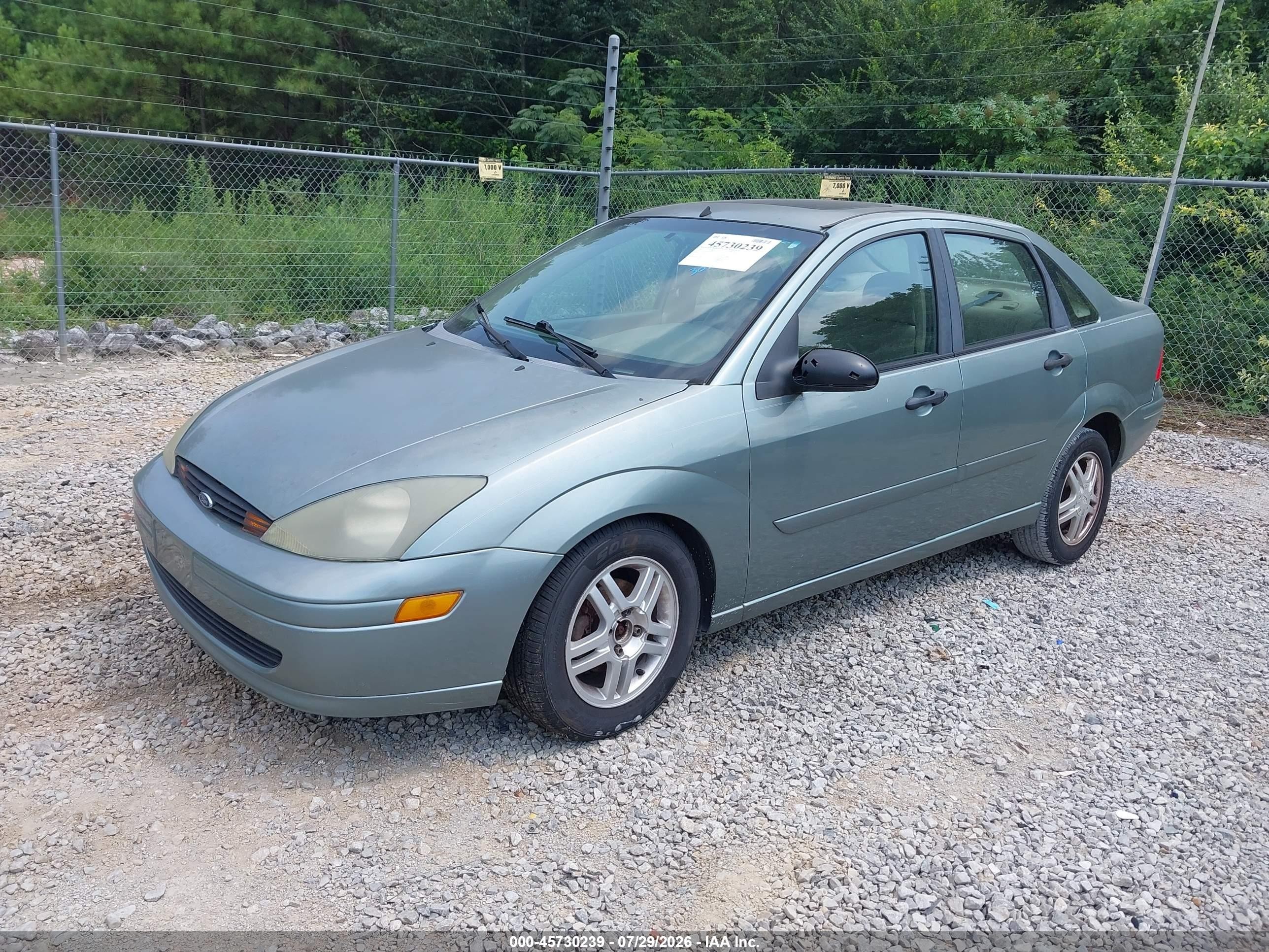 2003 Ford Focus Se Green vin: 1FAFP34303W307235