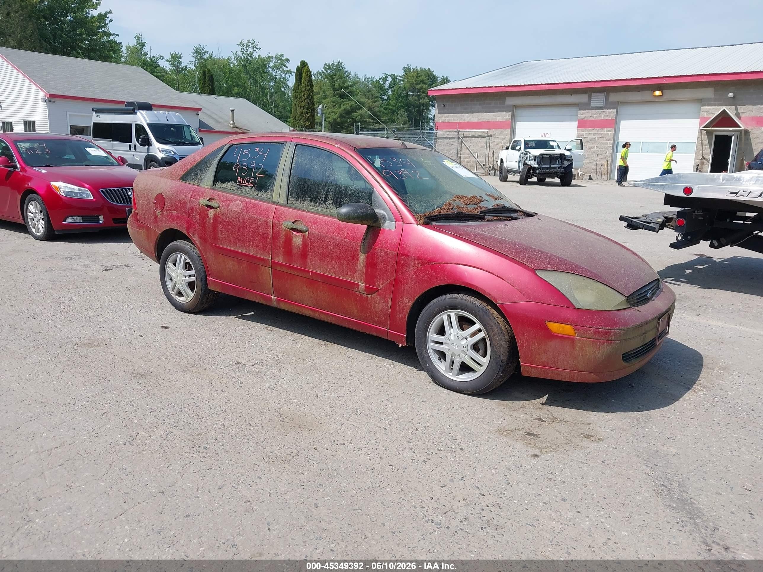 2003 Ford Focus Se Maroon vin: 1FAFP34303W332927