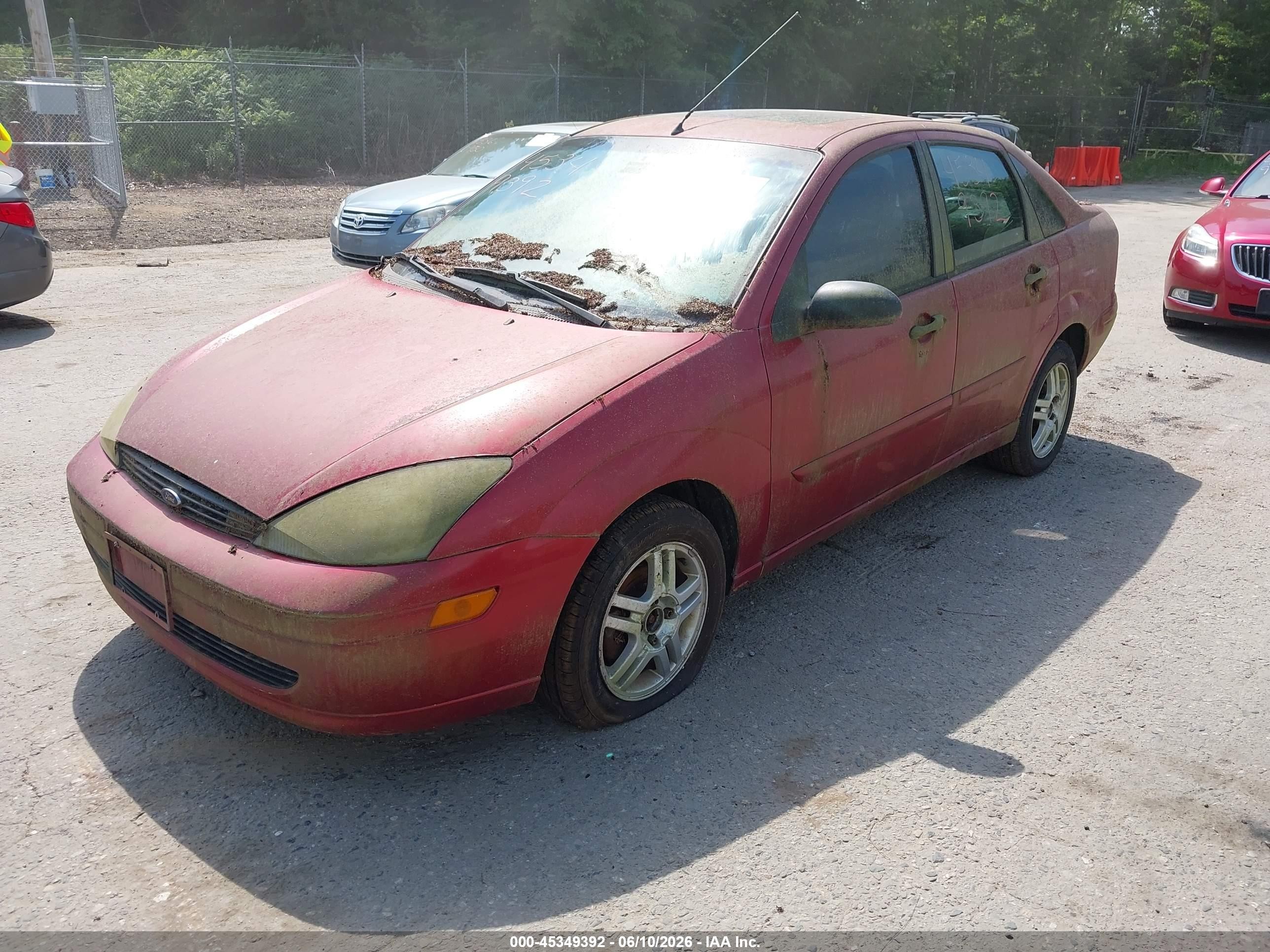 2003 Ford Focus Se Maroon vin: 1FAFP34303W332927