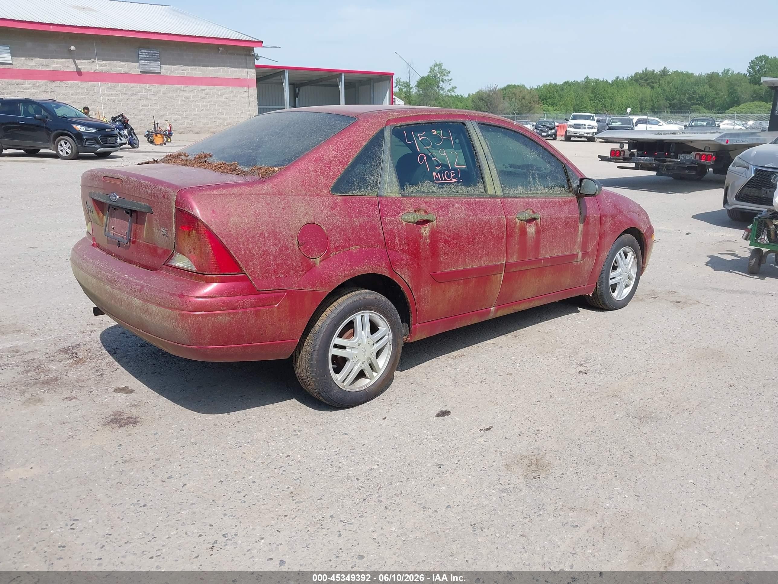 2003 Ford Focus Se Maroon vin: 1FAFP34303W332927