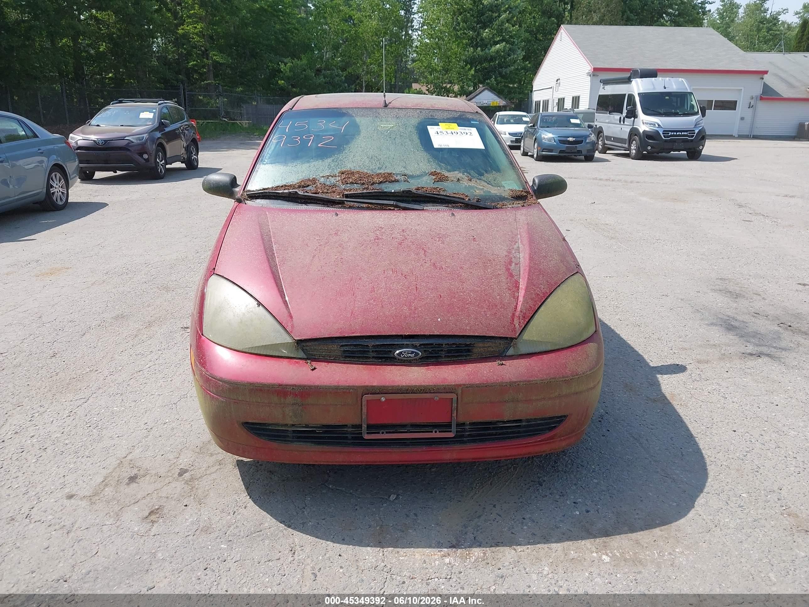 2003 Ford Focus Se Maroon vin: 1FAFP34303W332927
