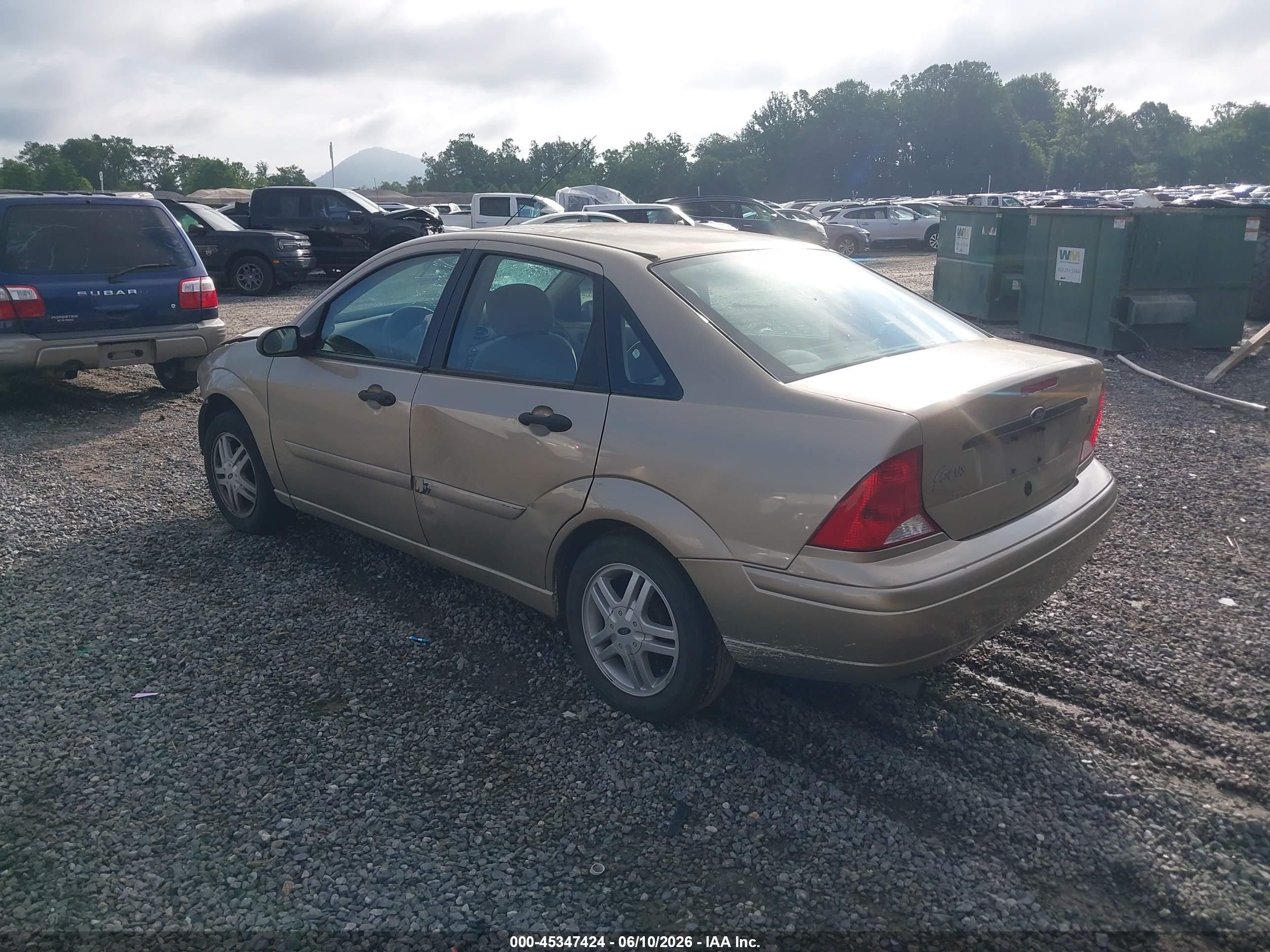 2000 Ford Focus Se Champagne vin: 1FAFP3430YW302933