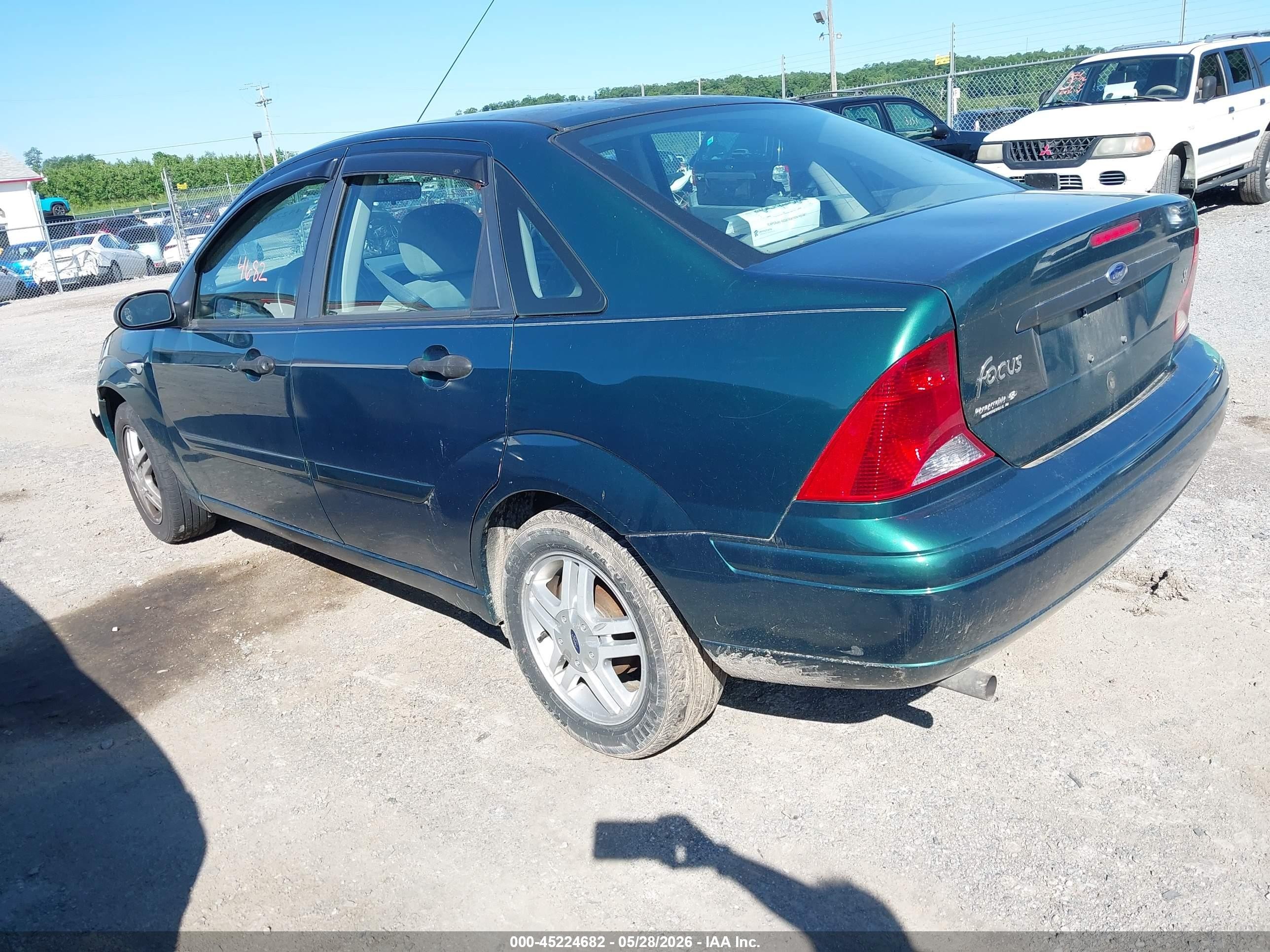 2000 Ford Focus Se Green vin: 1FAFP3430YW334605