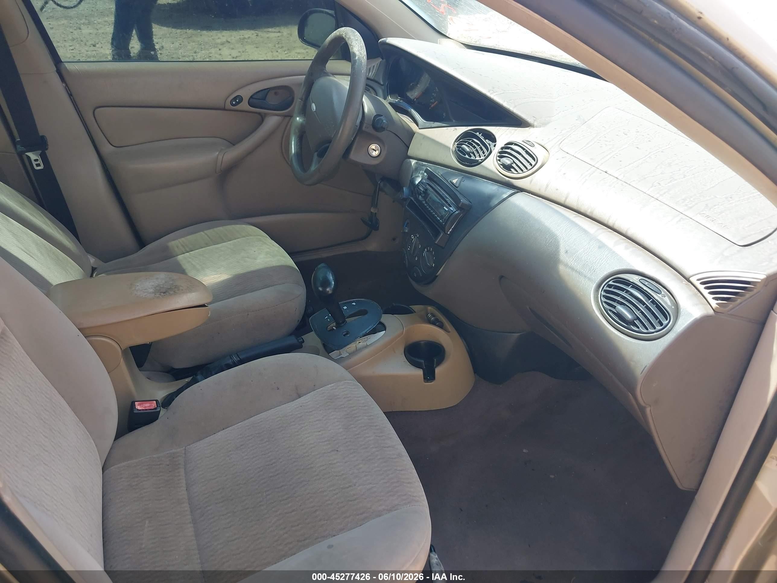 2001 Ford Focus Se Gold vin: 1FAFP34311W126951