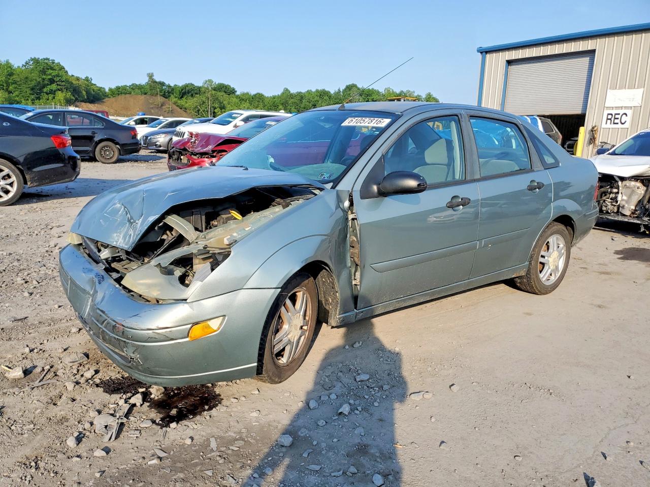 2003 Ford Focus Lx Green vin: 1FAFP34313W130629