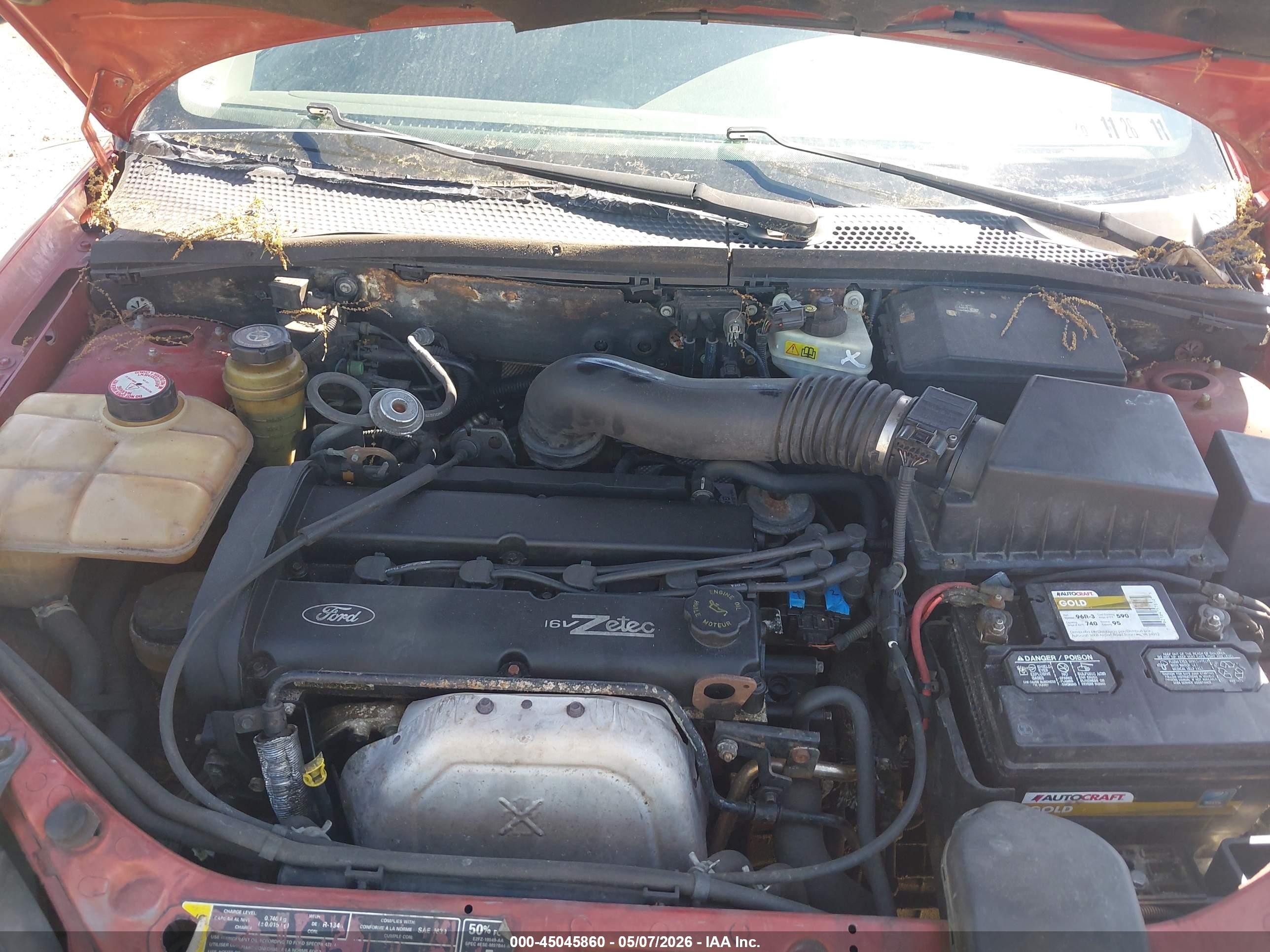 2000 Ford Focus Se Red vin: 1FAFP3431YW321913