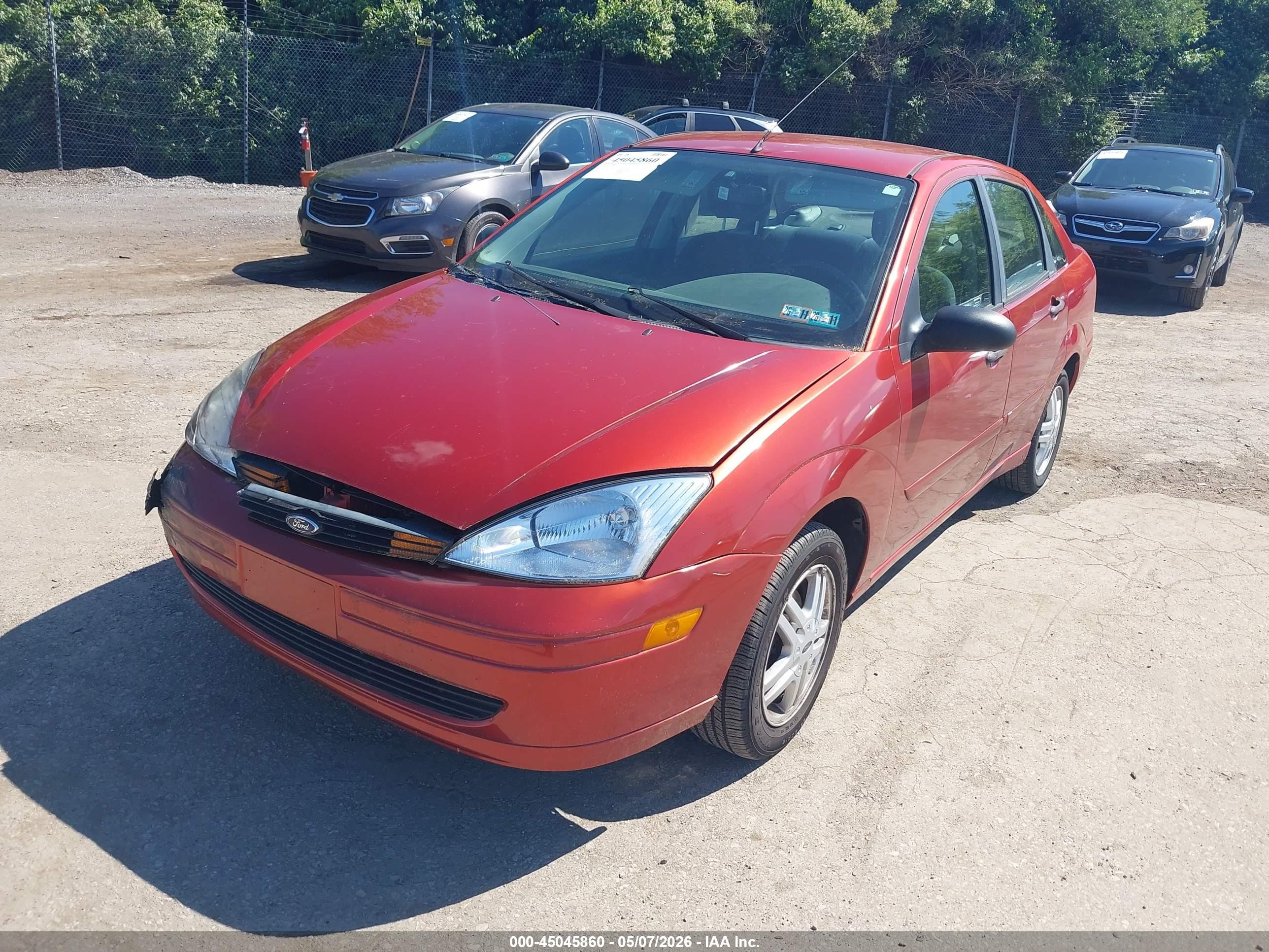 2000 Ford Focus Se Red vin: 1FAFP3431YW321913