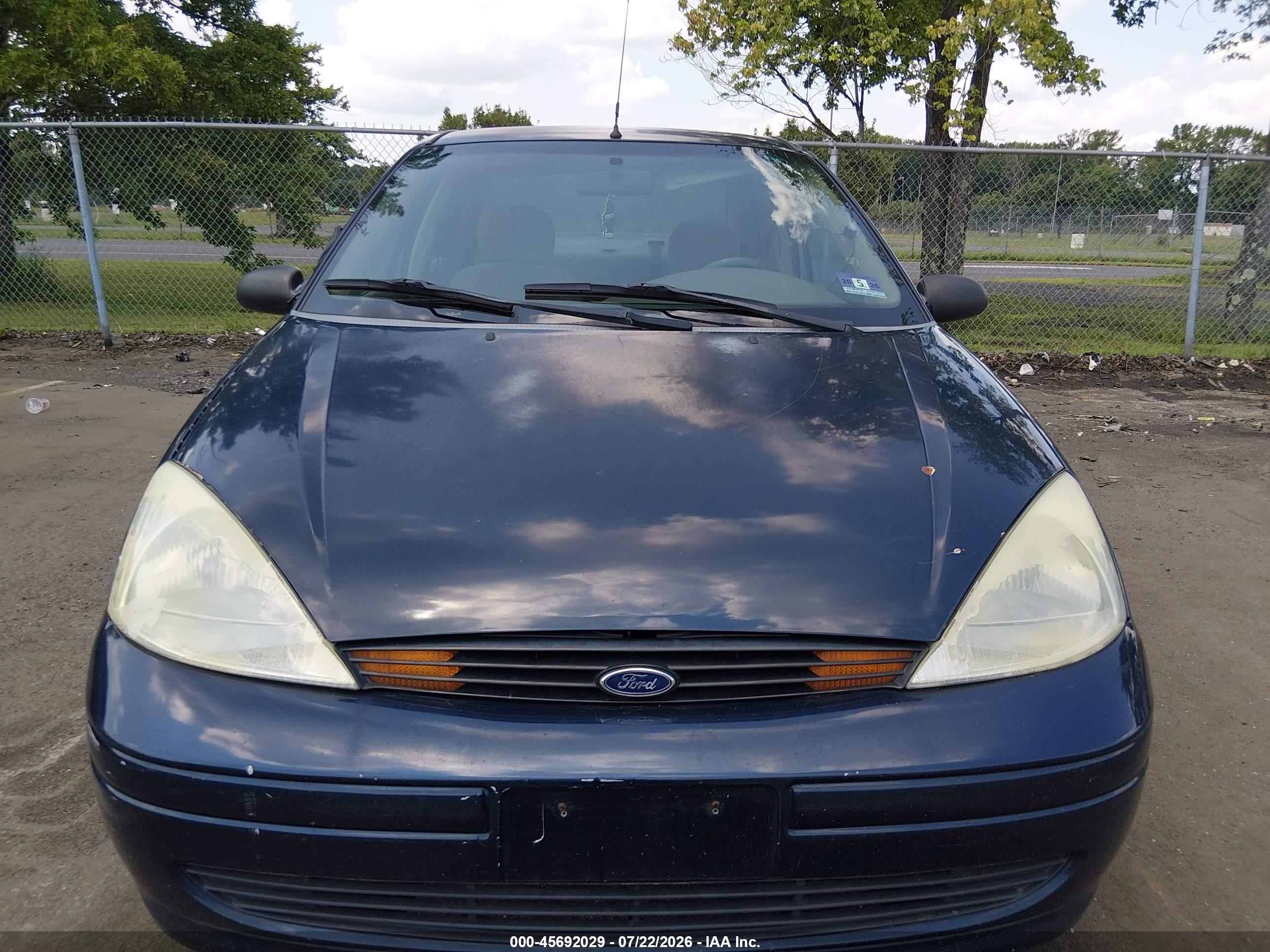2002 Ford Focus Se Base/se Comfort Dark Blue vin: 1FAFP34342W262444