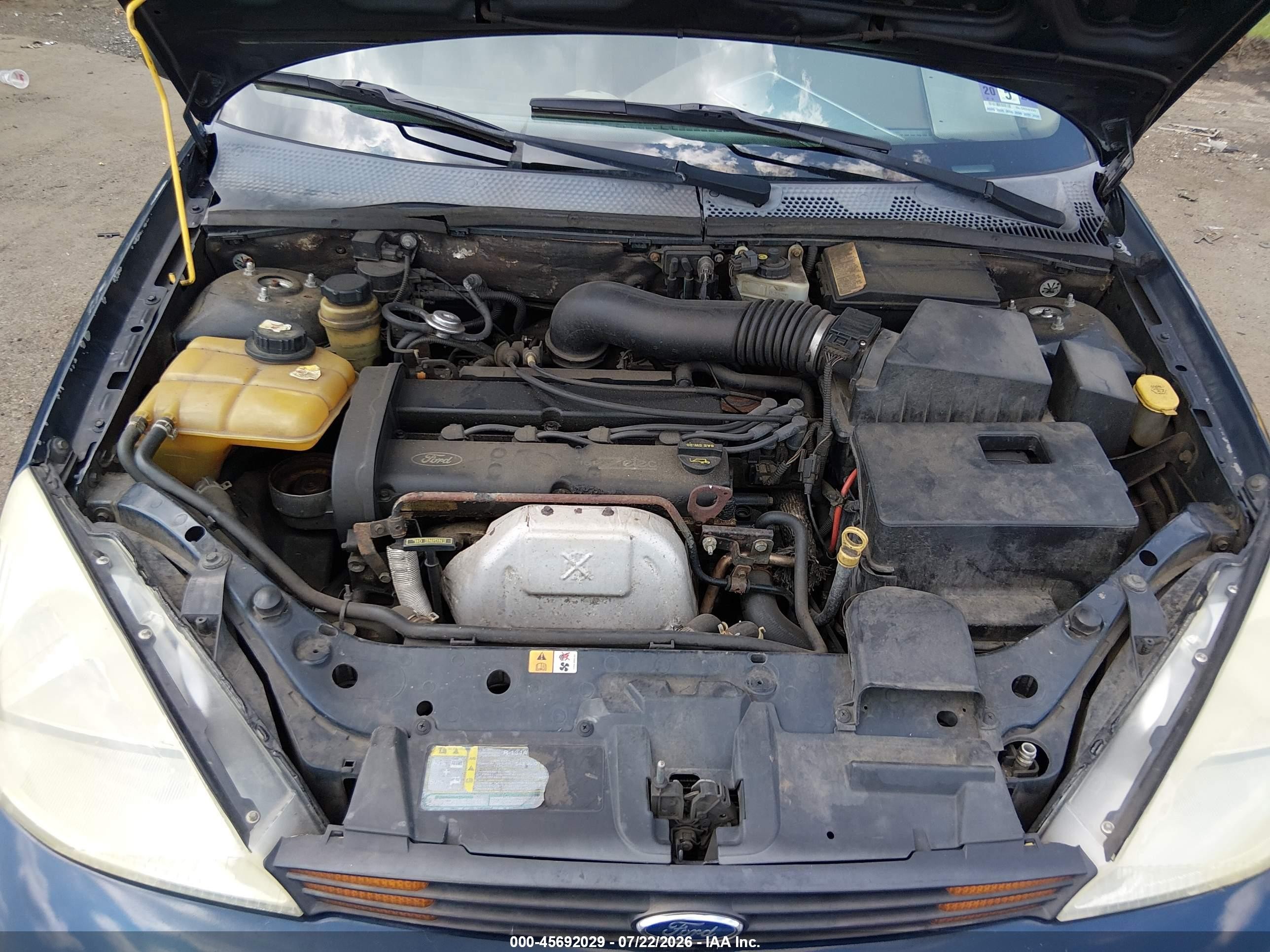 2002 Ford Focus Se Base/se Comfort Dark Blue vin: 1FAFP34342W262444