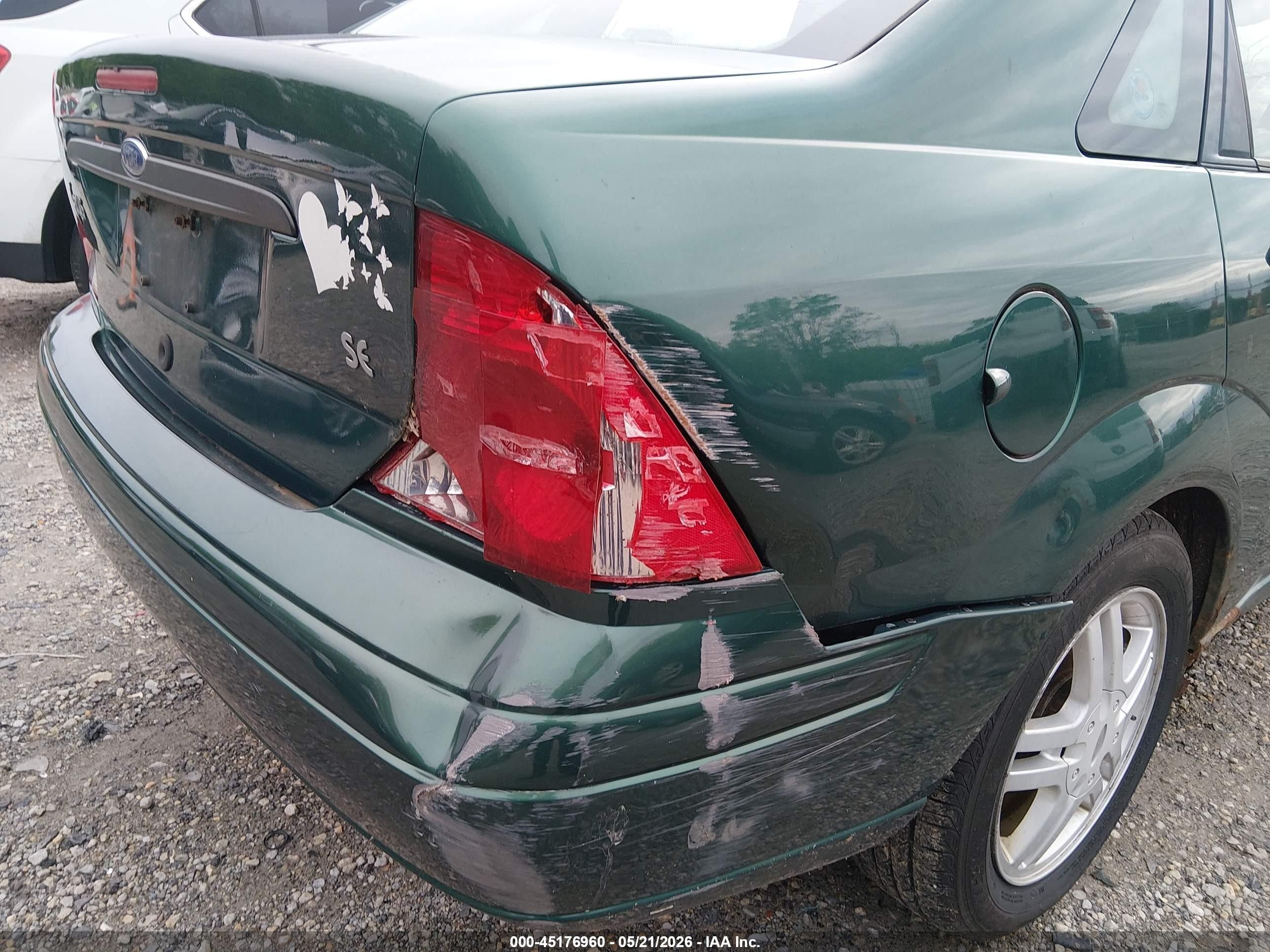 2000 Ford Focus Se Green vin: 1FAFP3434YW253977