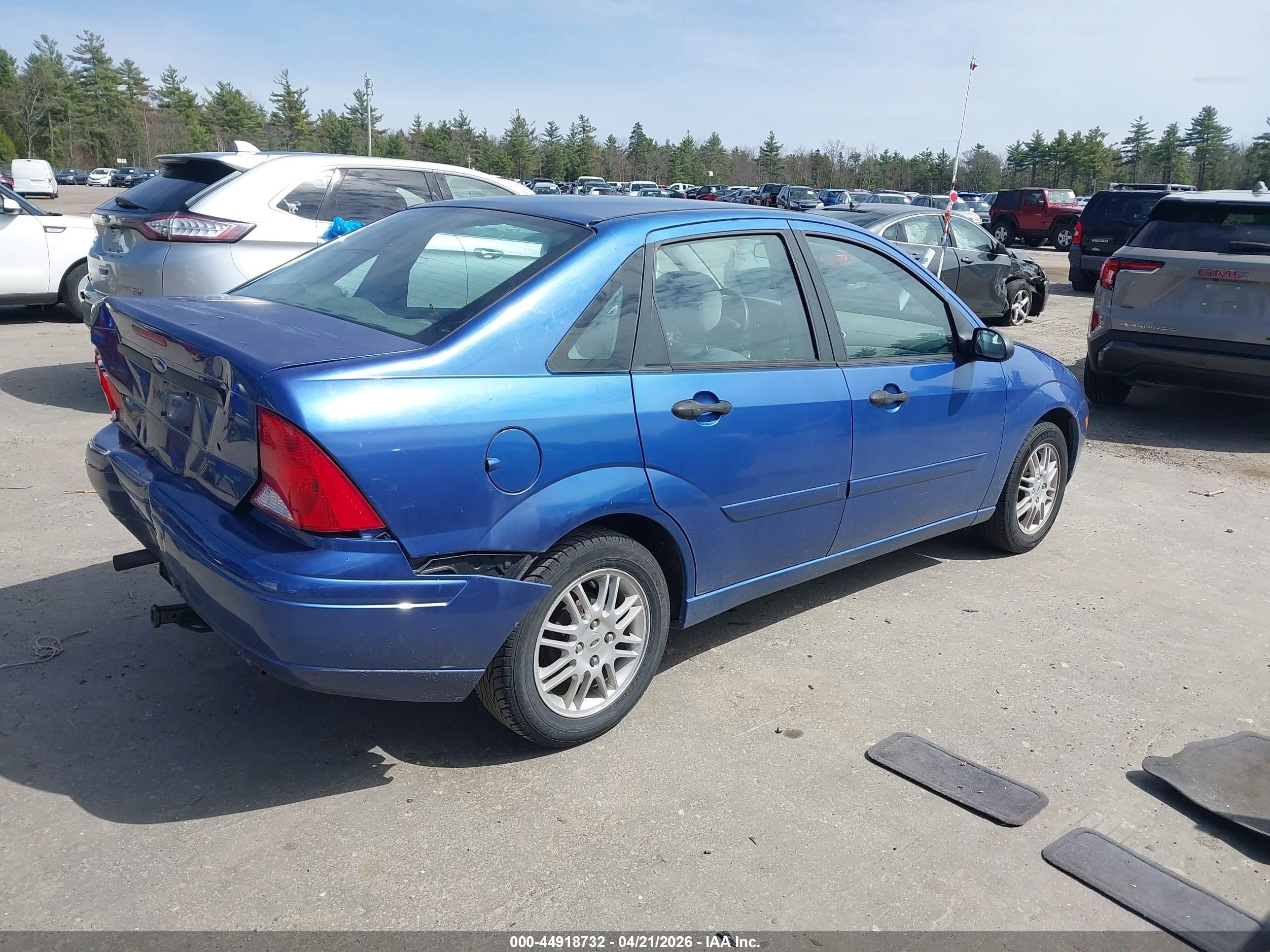 2004 Ford Focus Se Blue vin: 1FAFP34354W147547