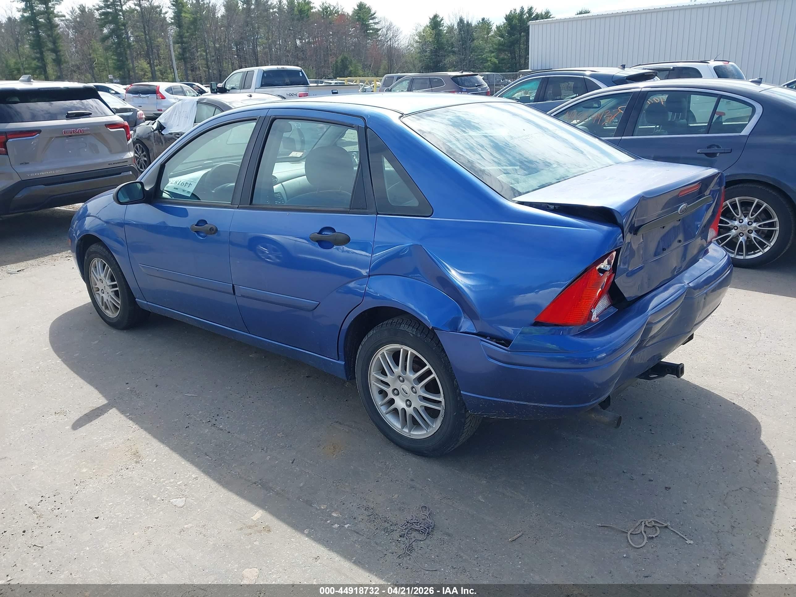 2004 Ford Focus Se Blue vin: 1FAFP34354W147547