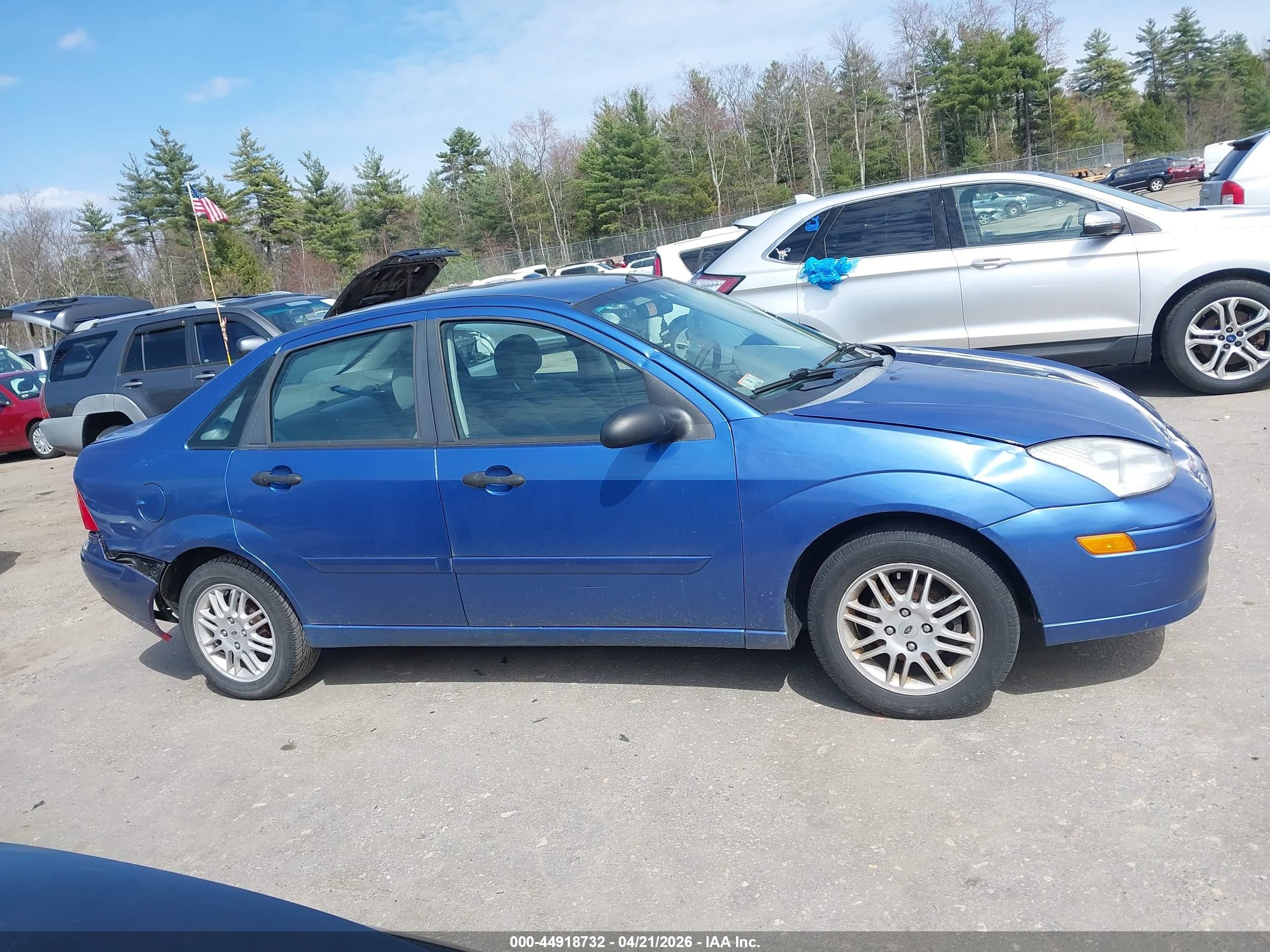 2004 Ford Focus Se Blue vin: 1FAFP34354W147547