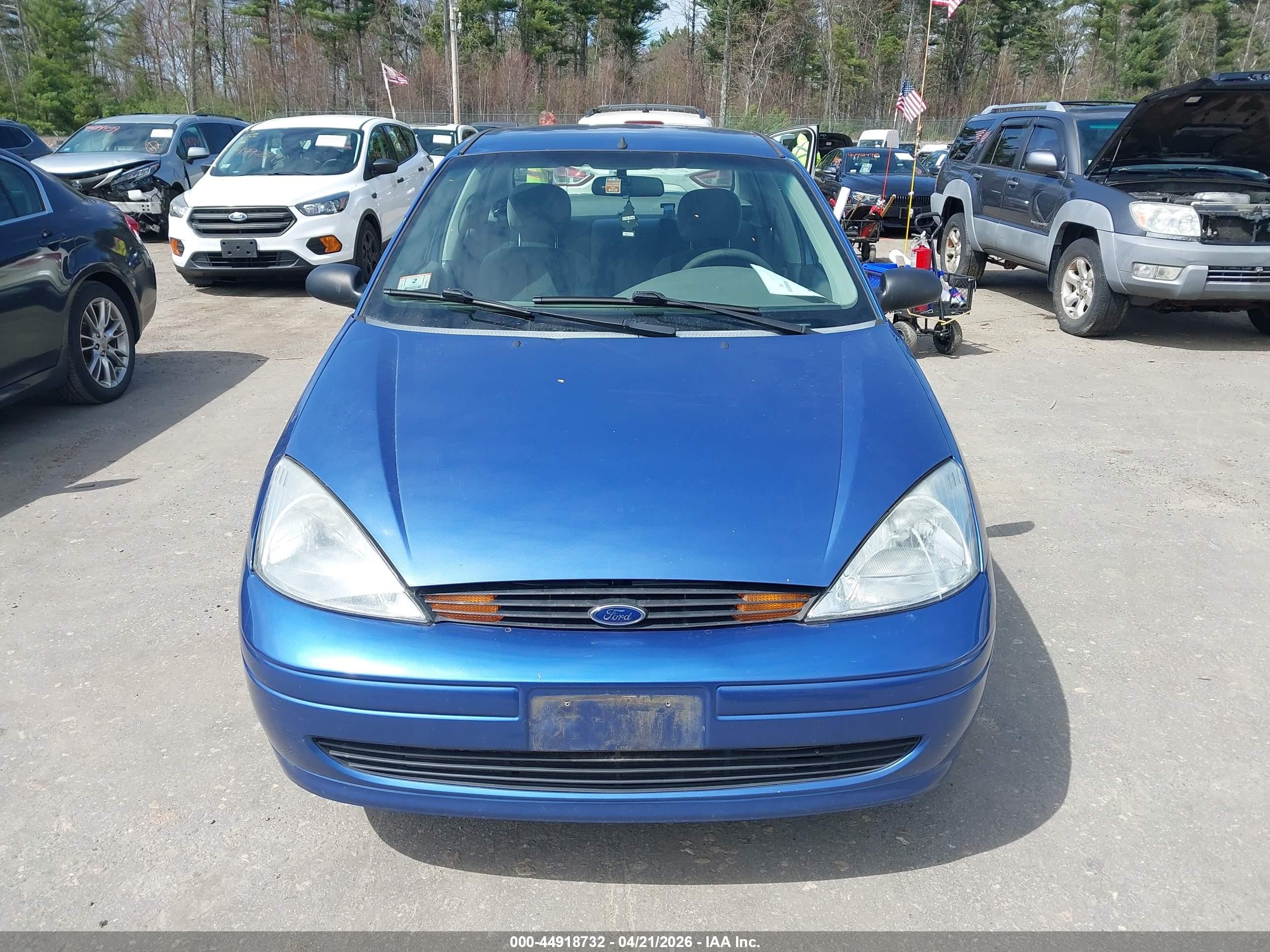 2004 Ford Focus Se Blue vin: 1FAFP34354W147547