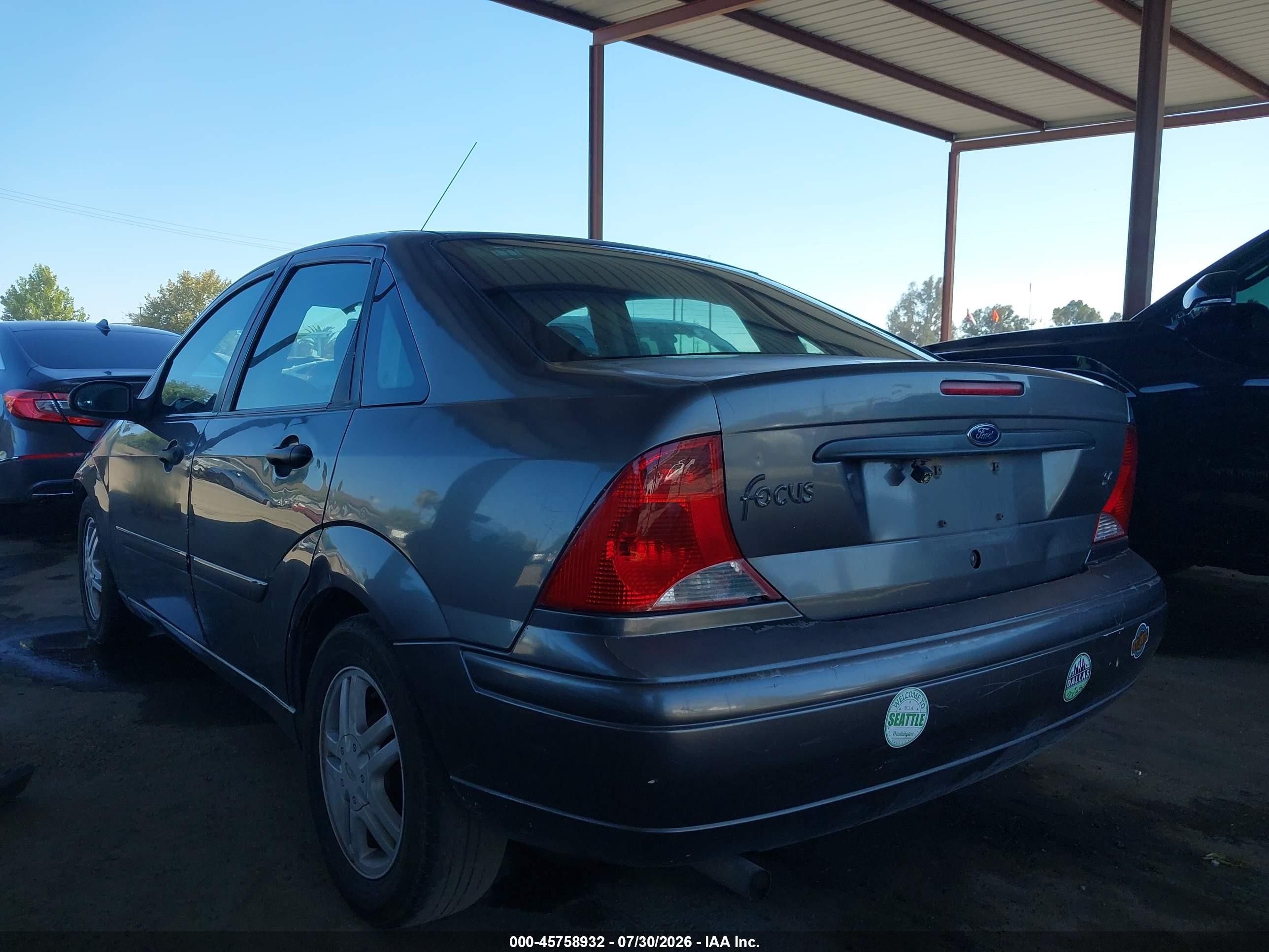 2002 Ford Focus Se Base/se Comfort Gray vin: 1FAFP34362W112402