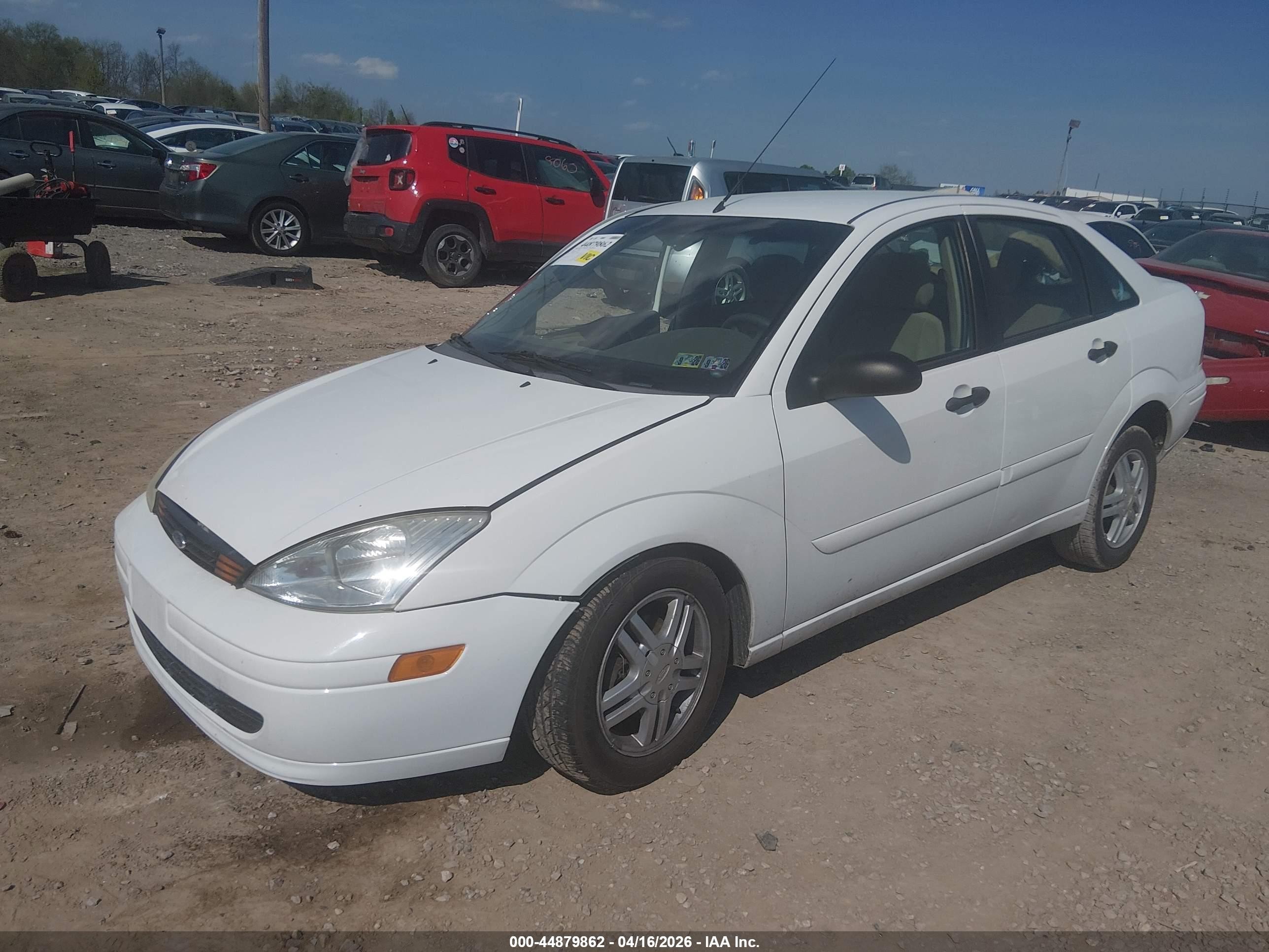 2002 Ford Focus Se White vin: 1FAFP34382W314111