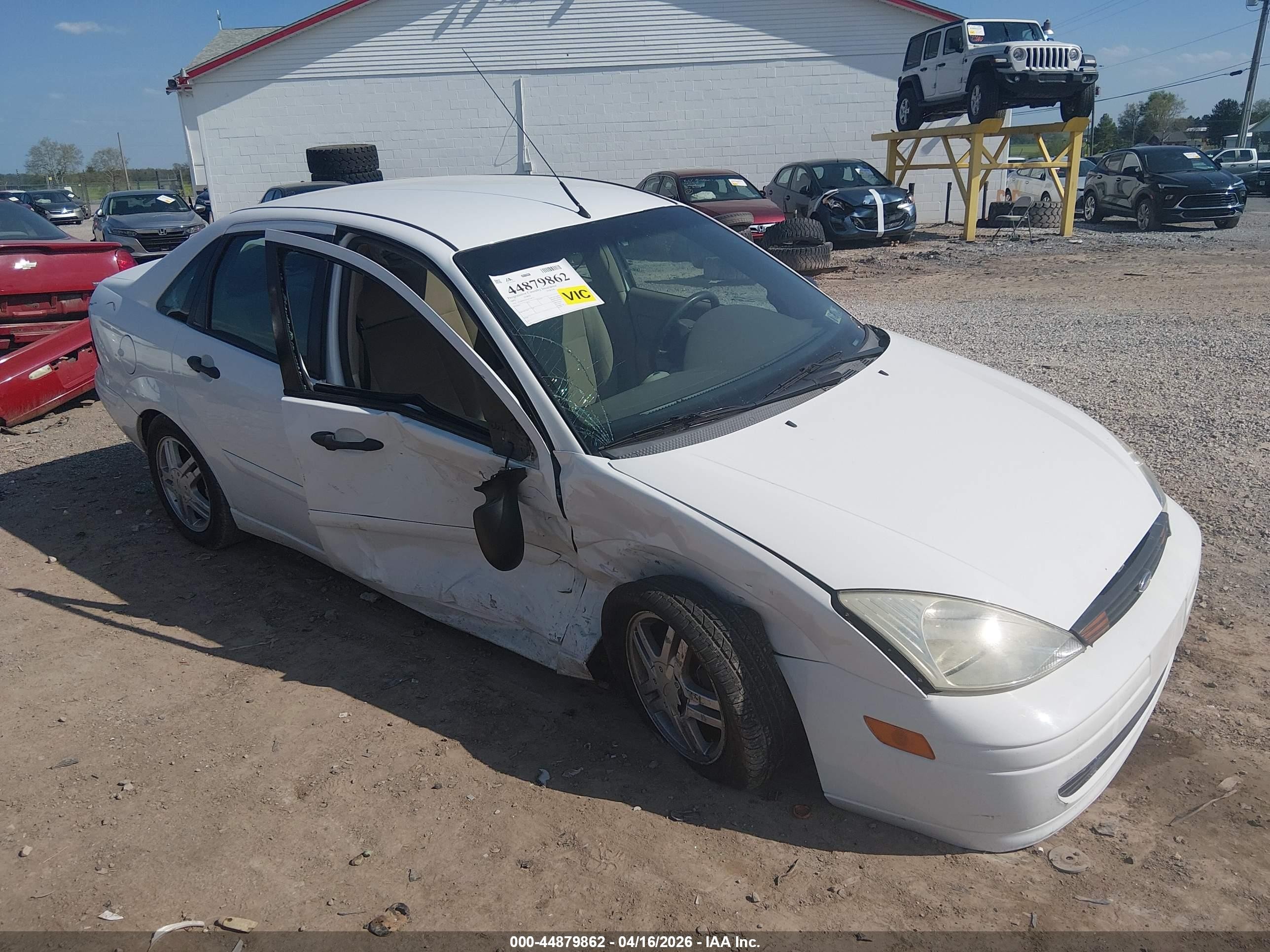 2002 Ford Focus Se White vin: 1FAFP34382W314111