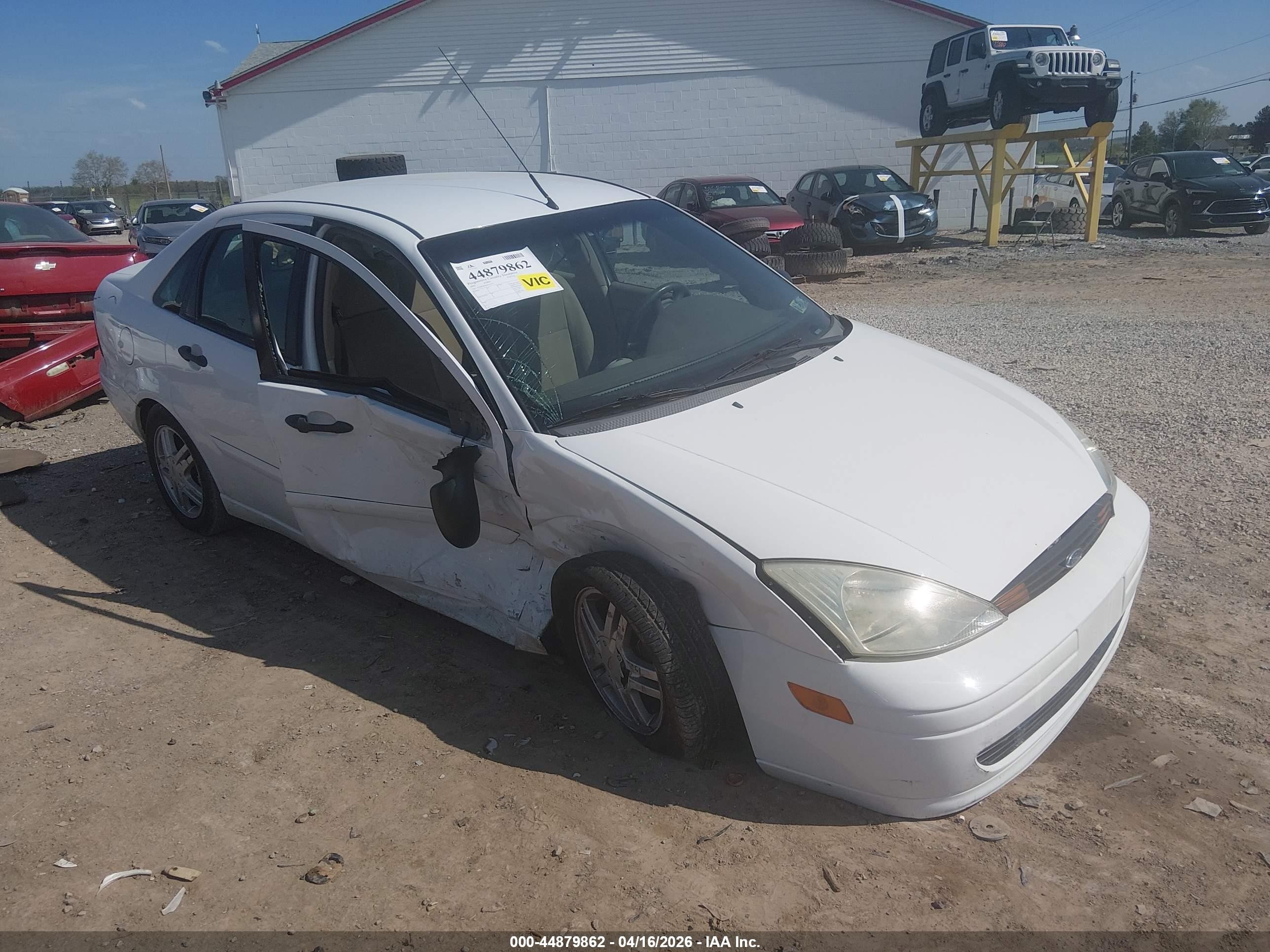 2002 Ford Focus Se White vin: 1FAFP34382W314111