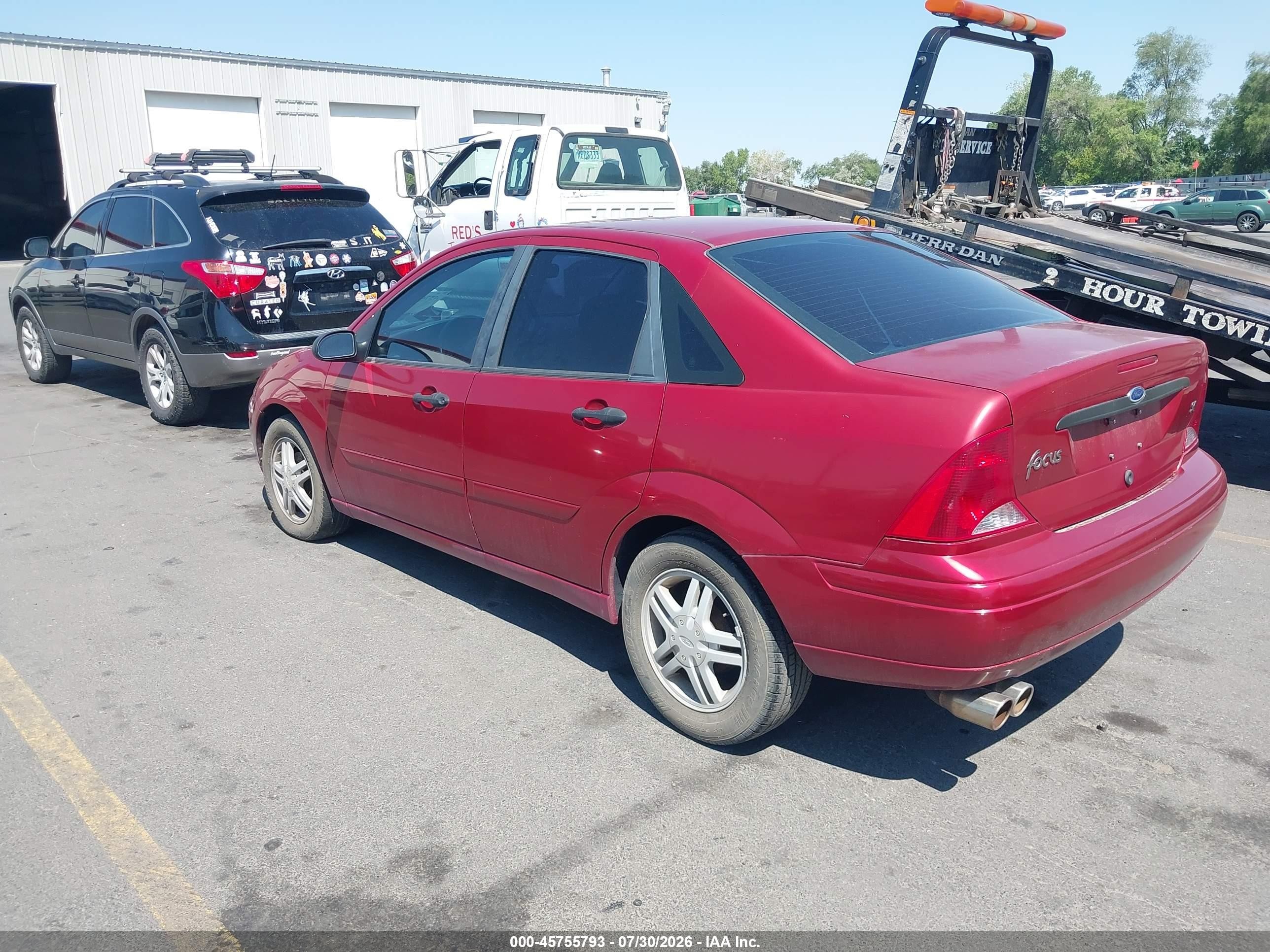 2002 Ford Focus Se Base/se Comfort Red vin: 1FAFP34392W354357