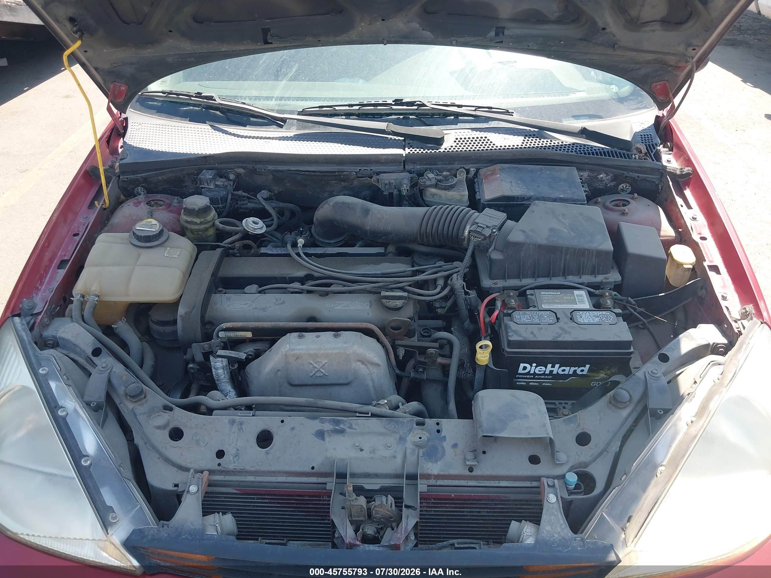 2002 Ford Focus Se Base/se Comfort Red vin: 1FAFP34392W354357