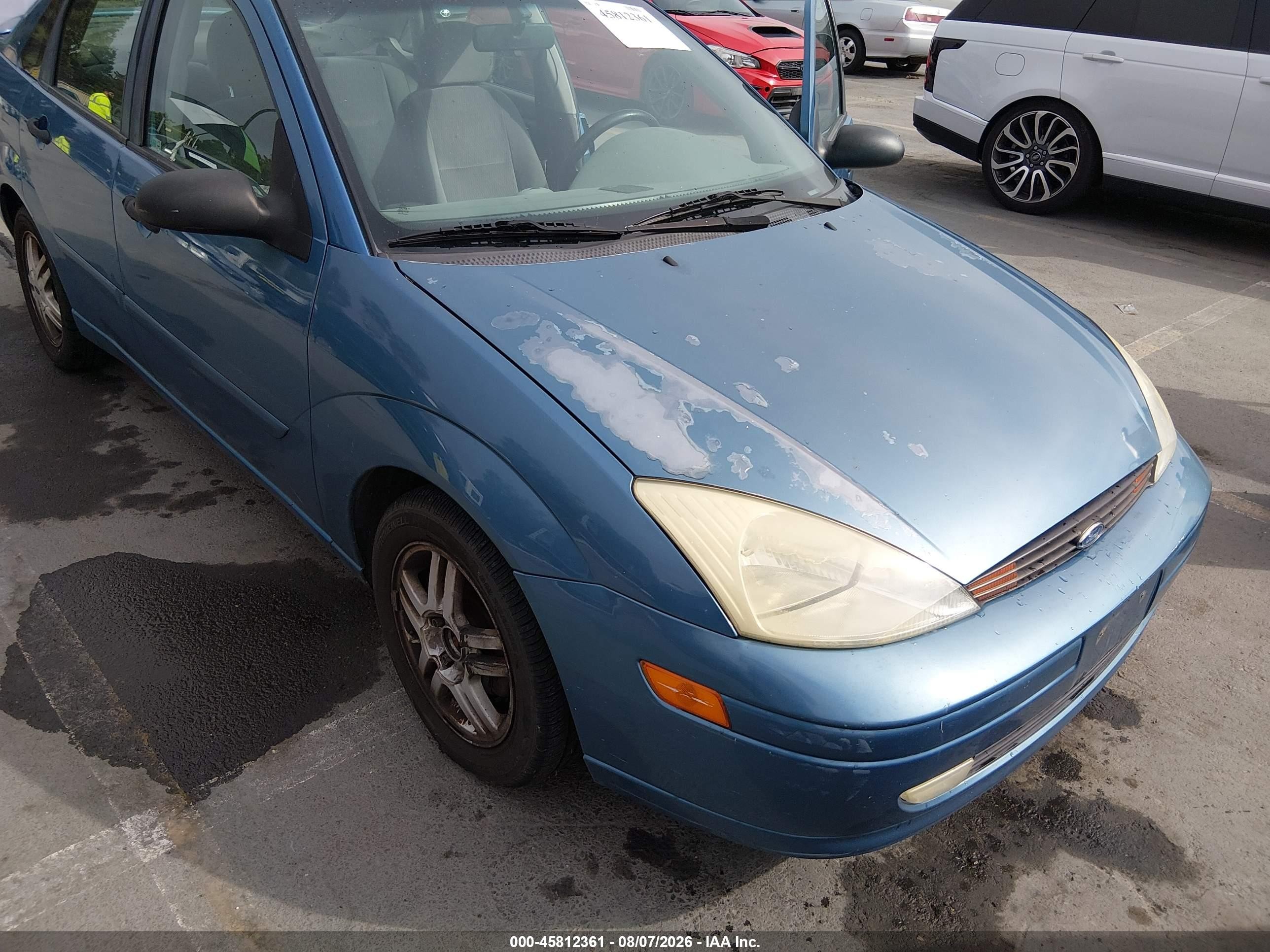2000 Ford Focus Se Blue vin: 1FAFP3439YW313123