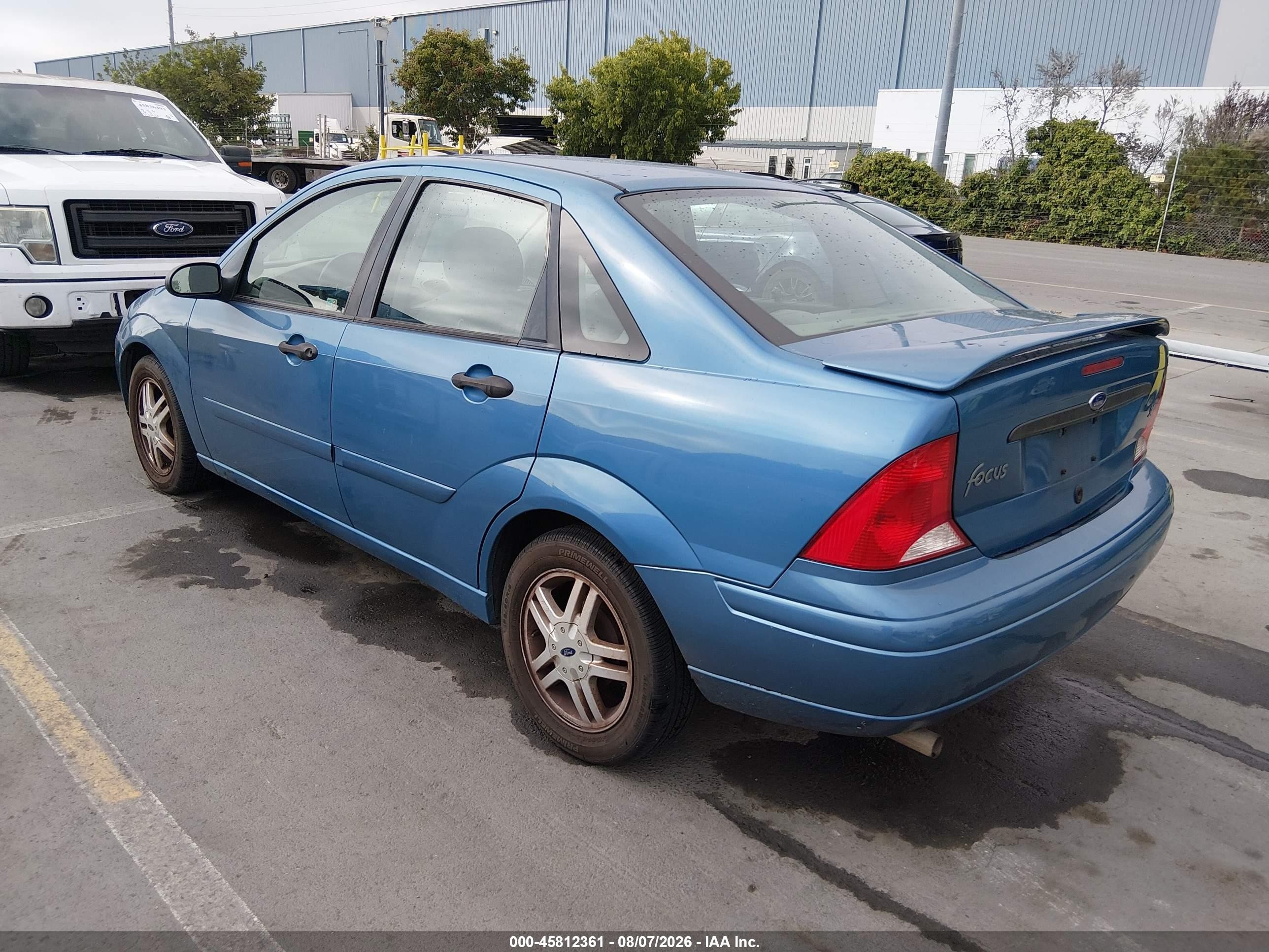 2000 Ford Focus Se Blue vin: 1FAFP3439YW313123