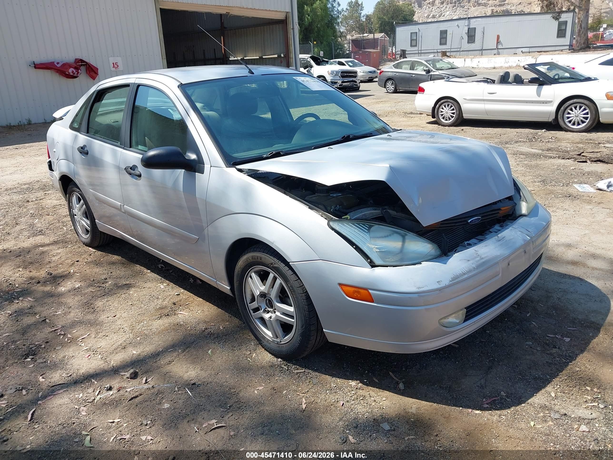 2001 Ford Focus Se Silver vin: 1FAFP343X1W326758