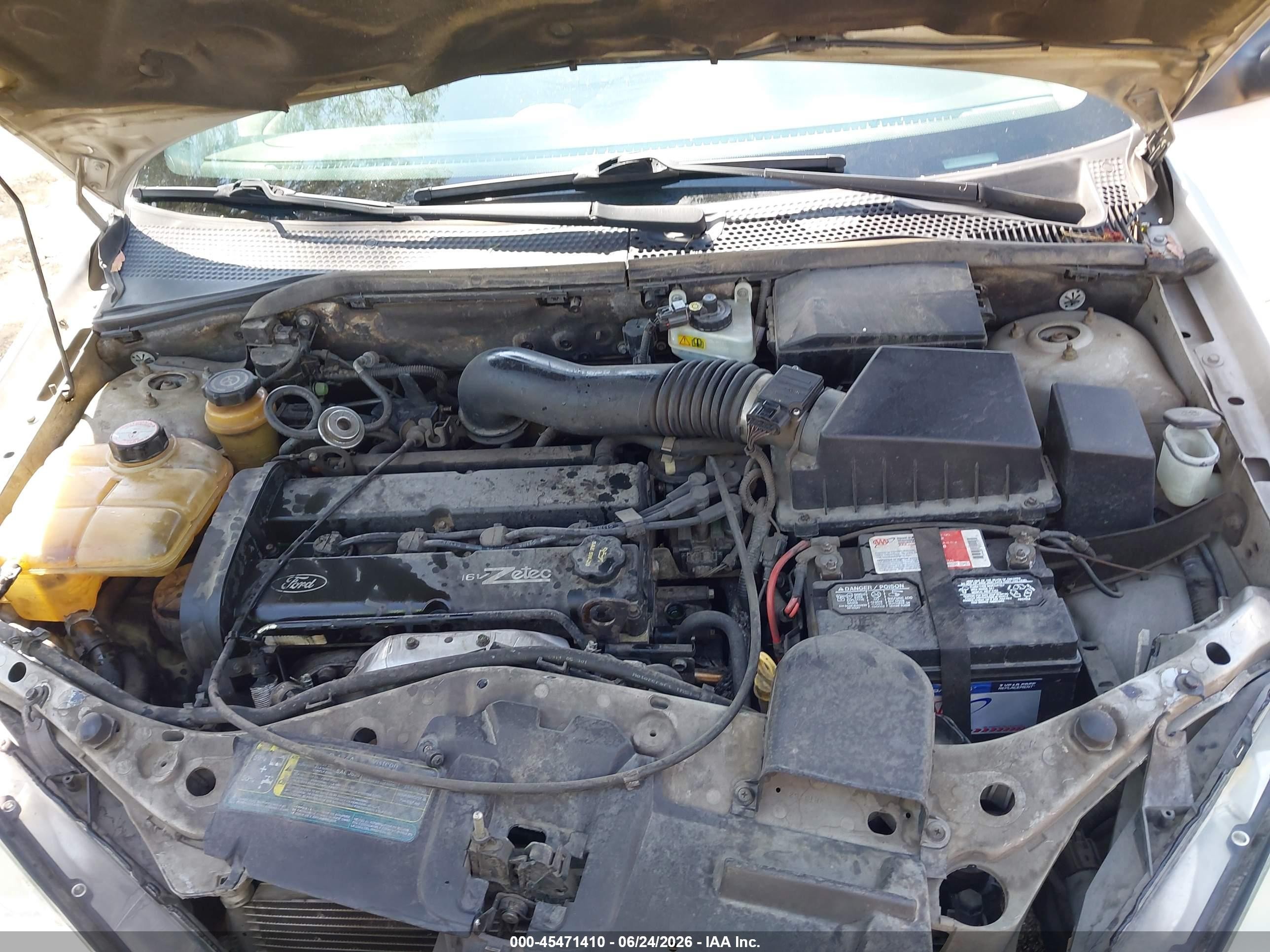 2001 Ford Focus Se Silver vin: 1FAFP343X1W326758