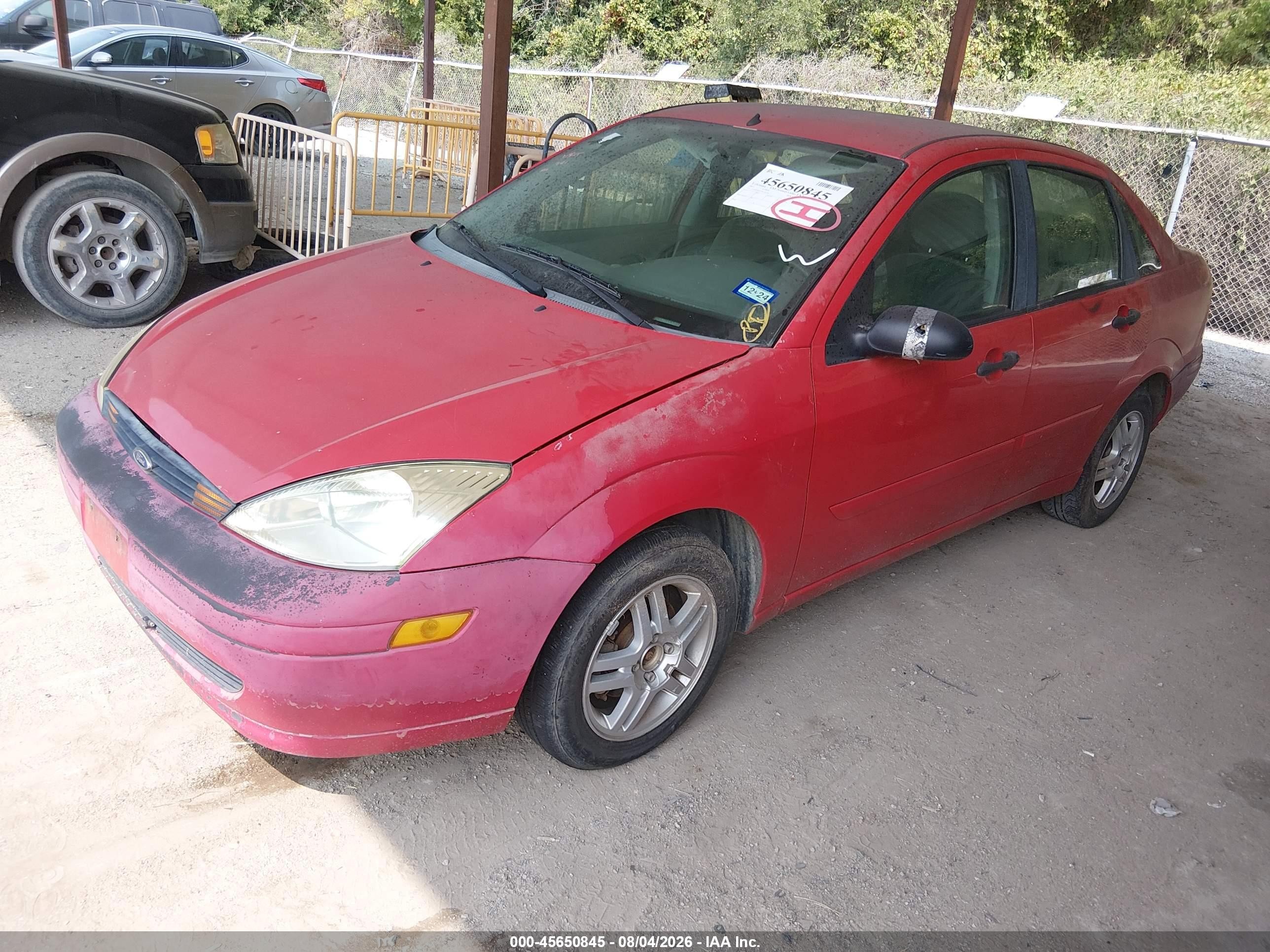 2003 Ford Focus Se Red vin: 1FAFP343X3W265320