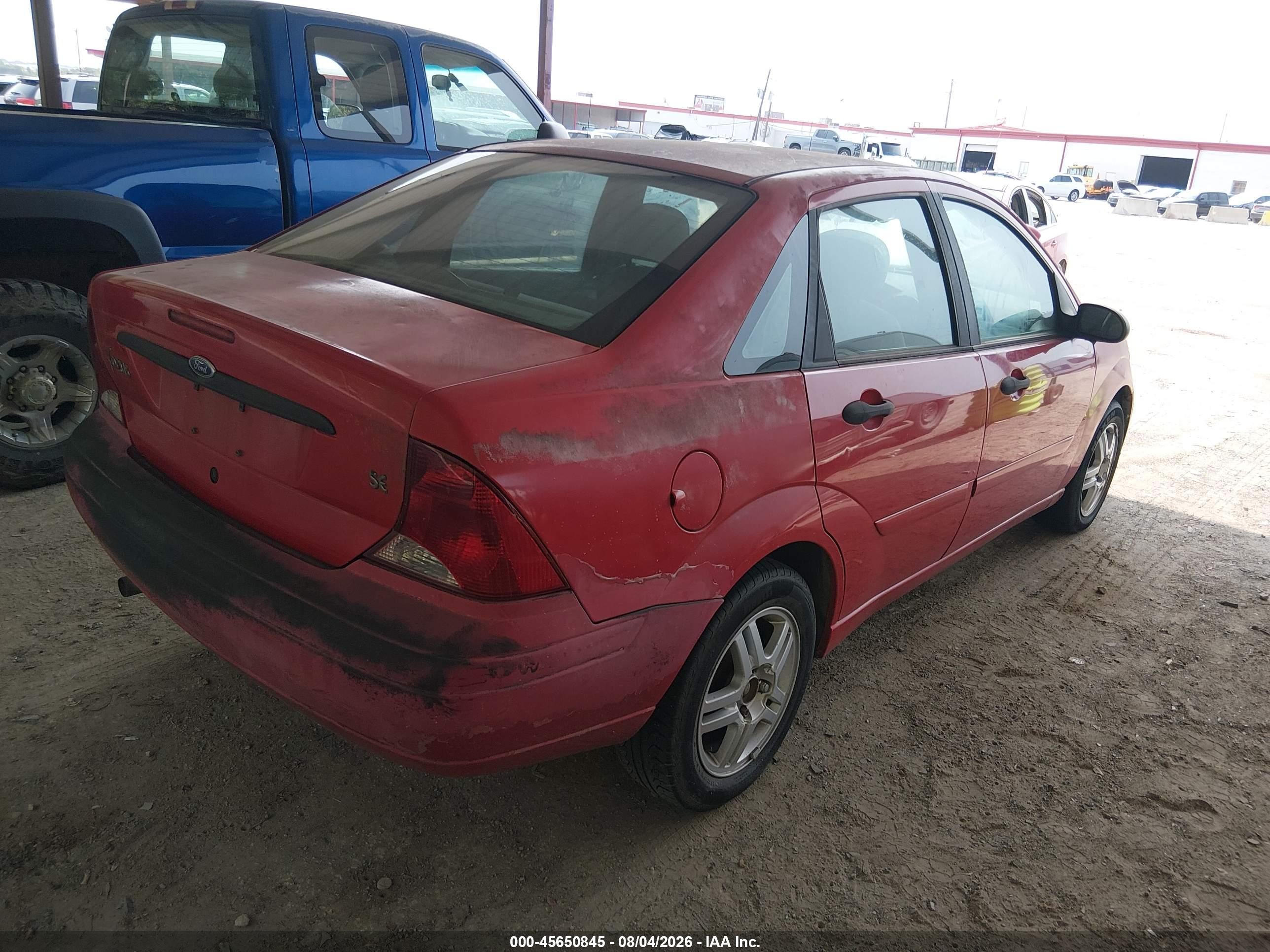 2003 Ford Focus Se Red vin: 1FAFP343X3W265320