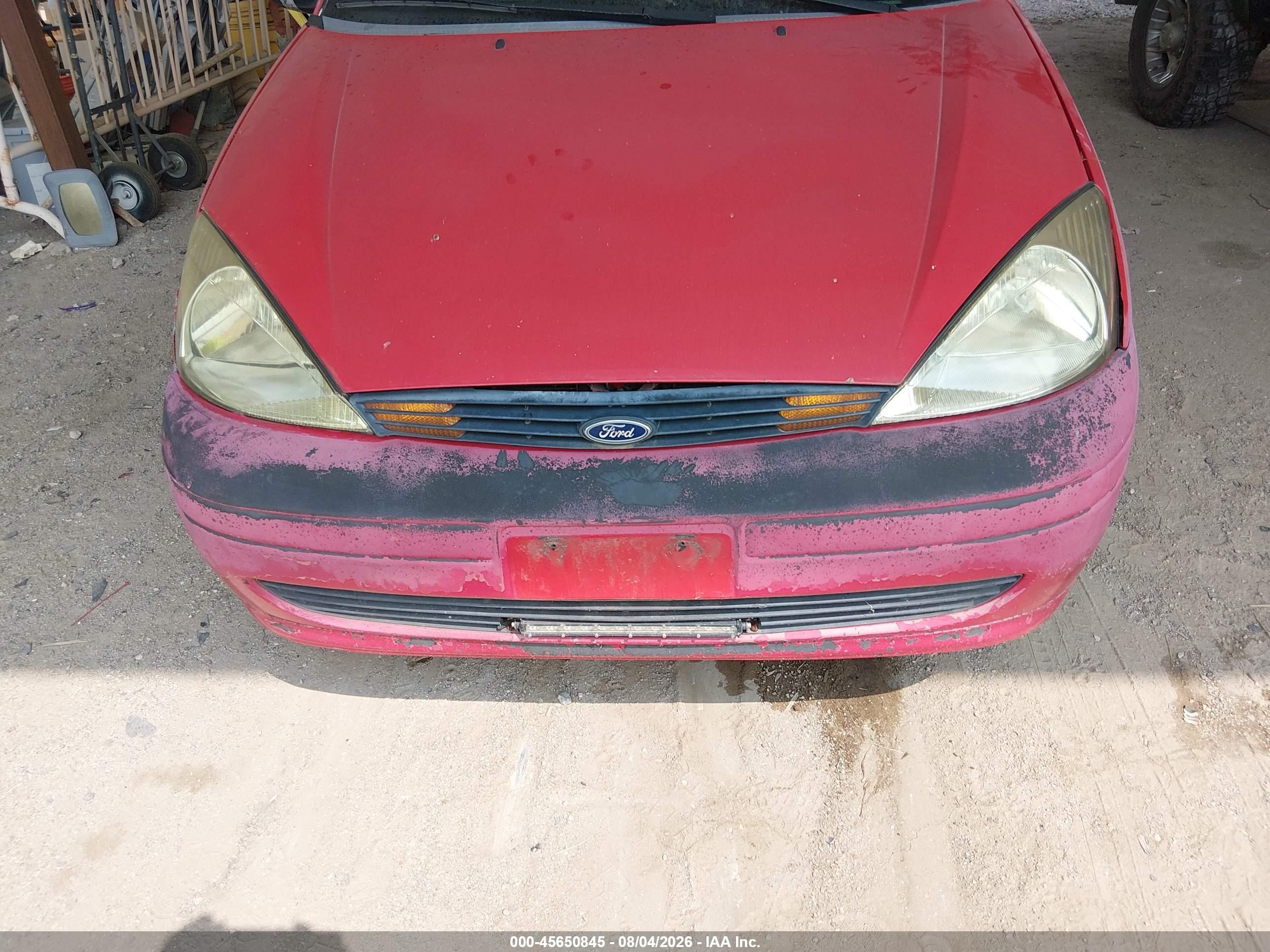 2003 Ford Focus Se Red vin: 1FAFP343X3W265320
