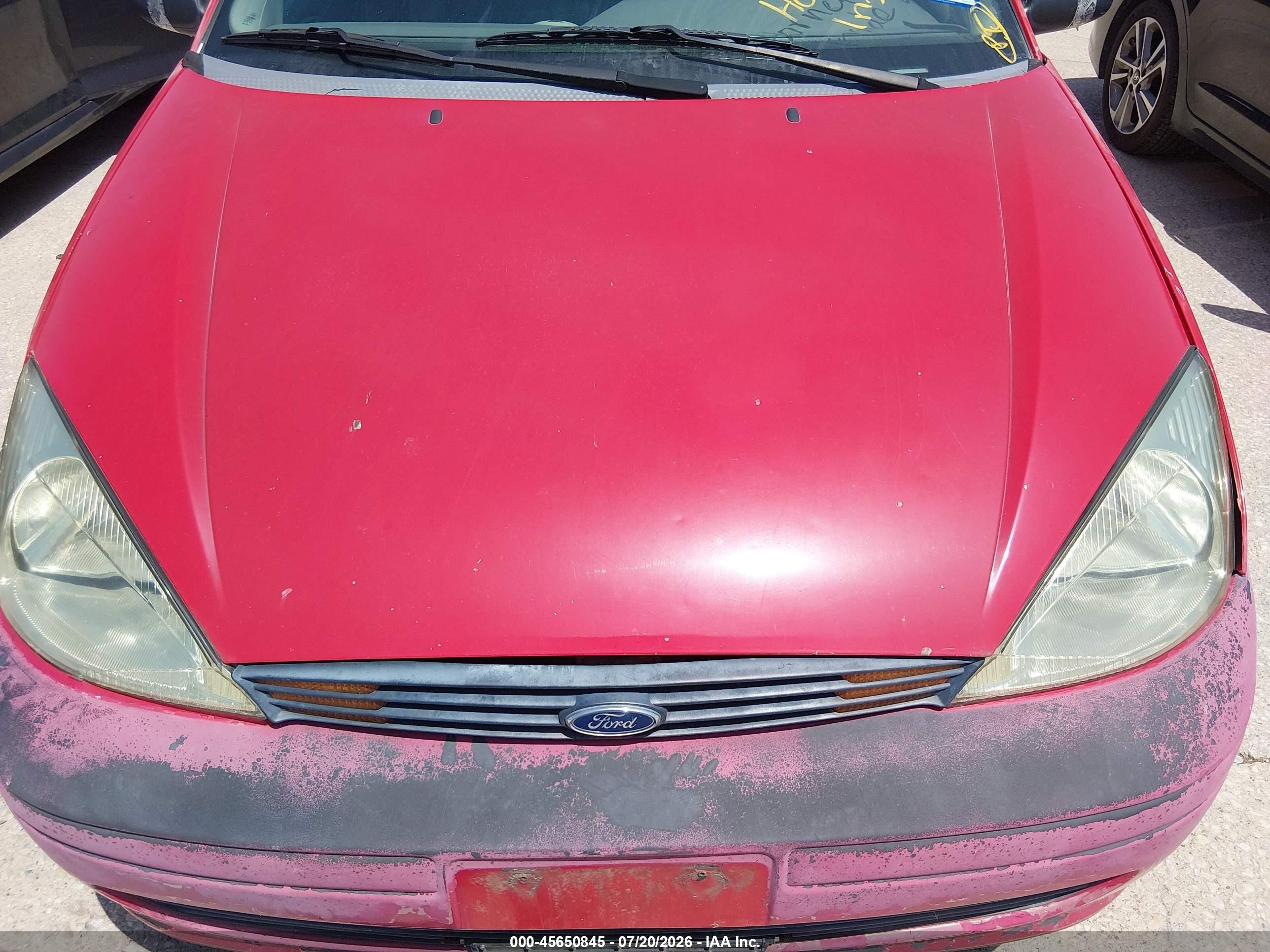 2003 Ford Focus Se Red vin: 1FAFP343X3W265320