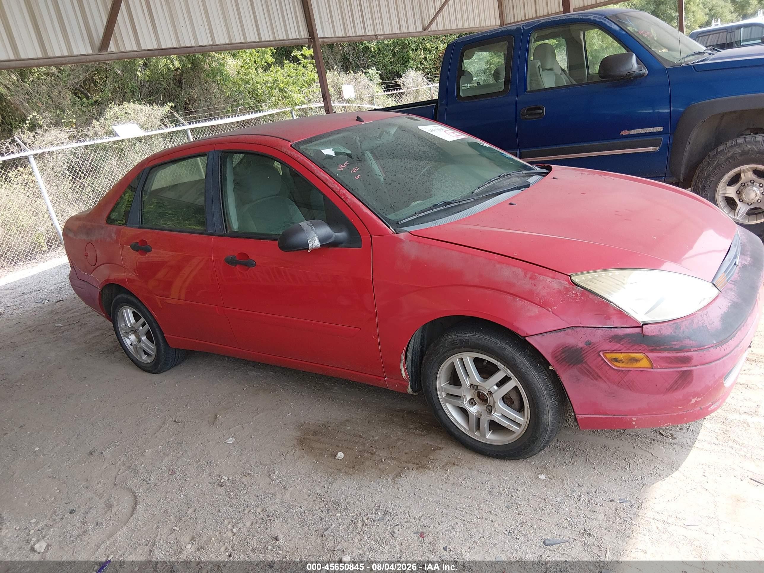 2003 Ford Focus Se Red vin: 1FAFP343X3W265320