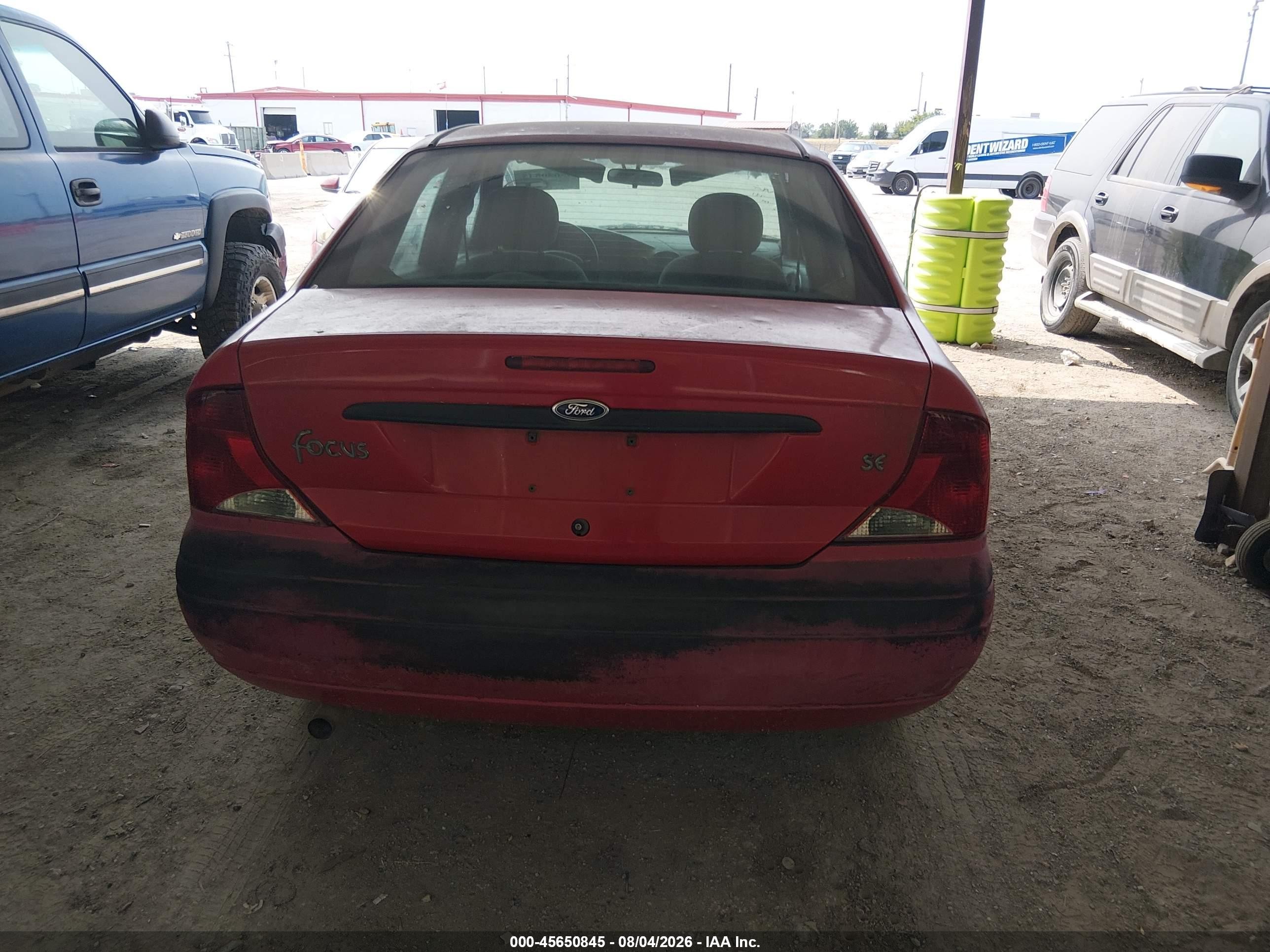 2003 Ford Focus Se Red vin: 1FAFP343X3W265320