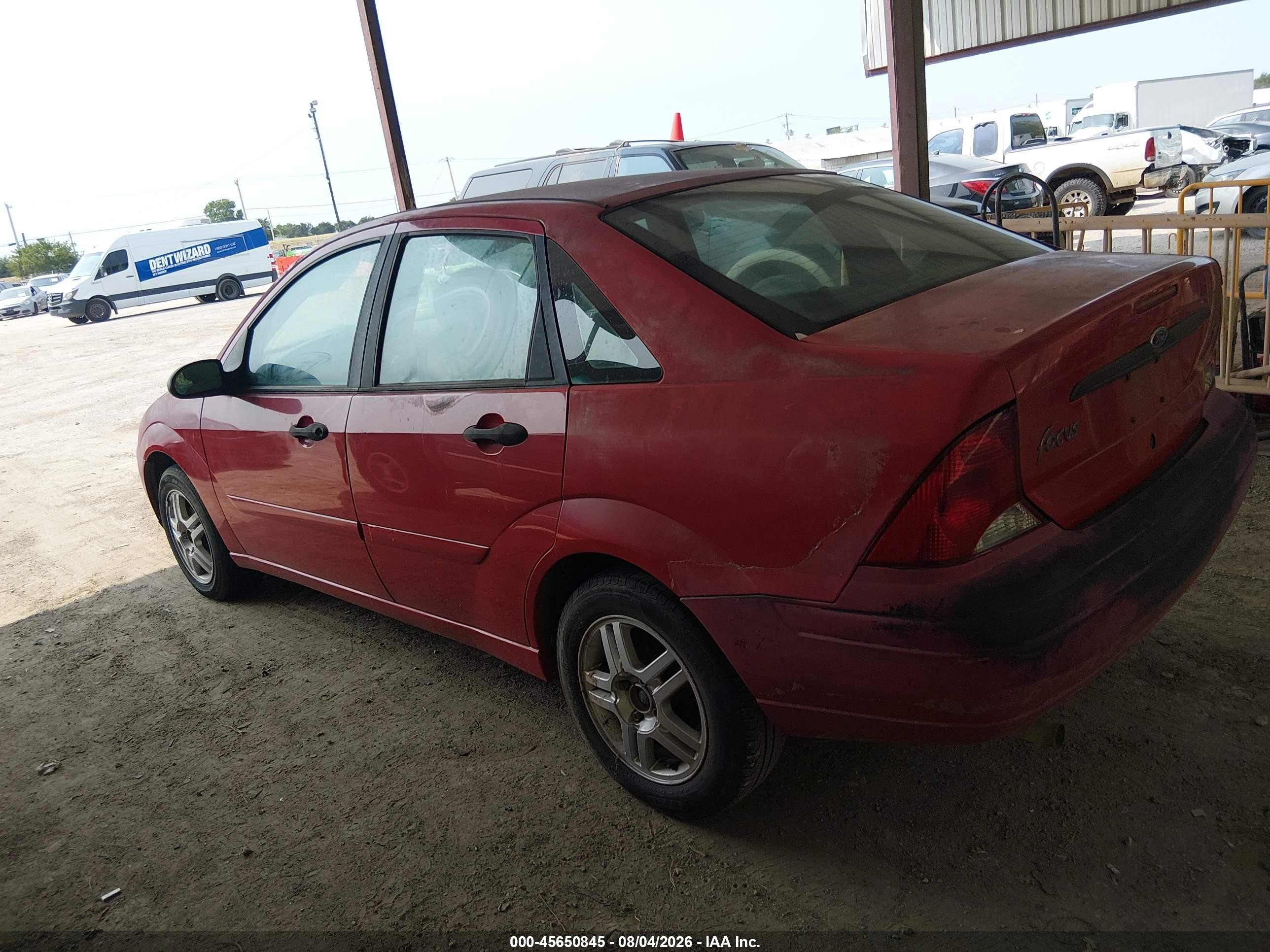 2003 Ford Focus Se Red vin: 1FAFP343X3W265320