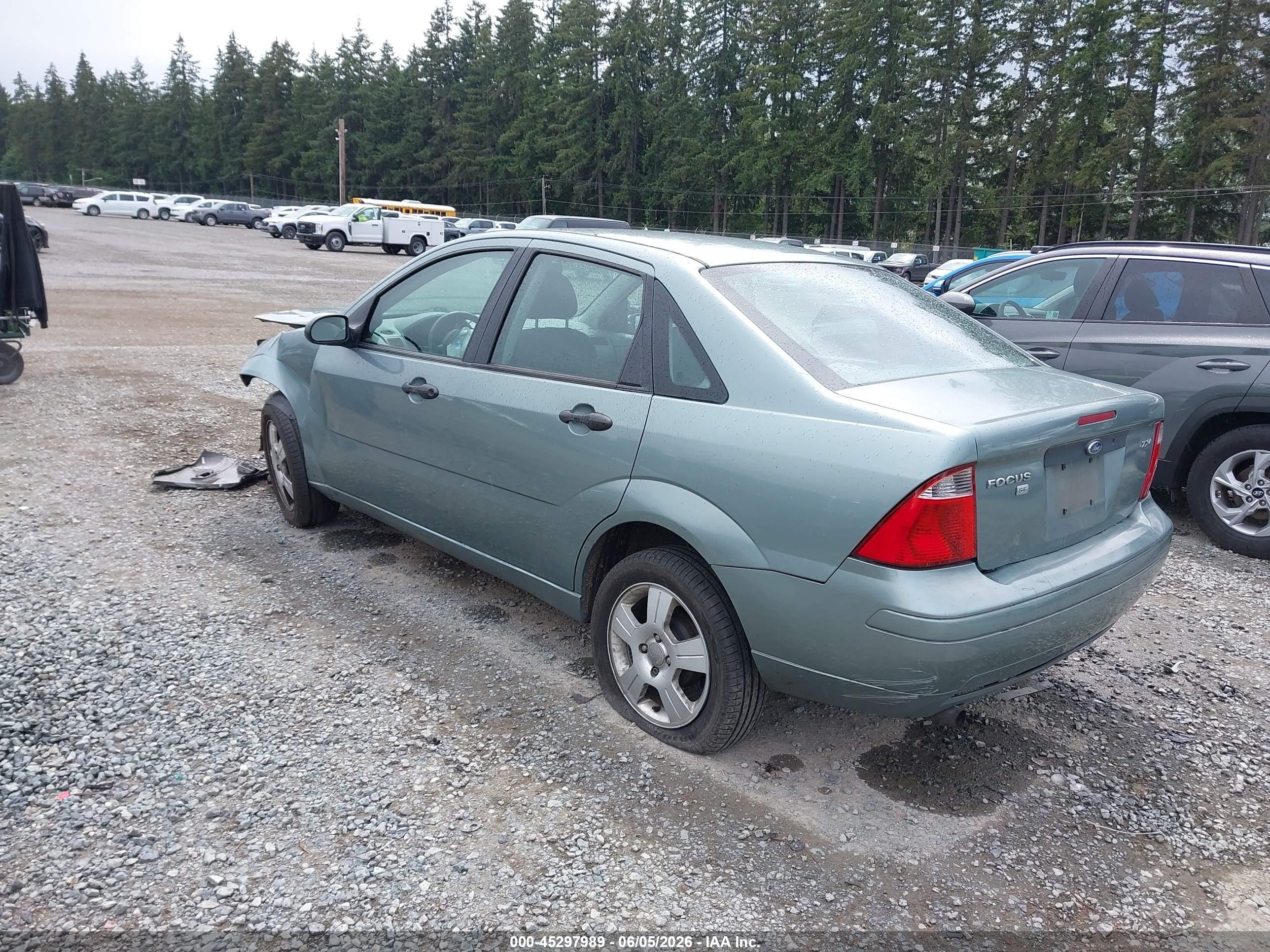 2005 Ford Focus Zx4 Green vin: 1FAFP34N05W276539