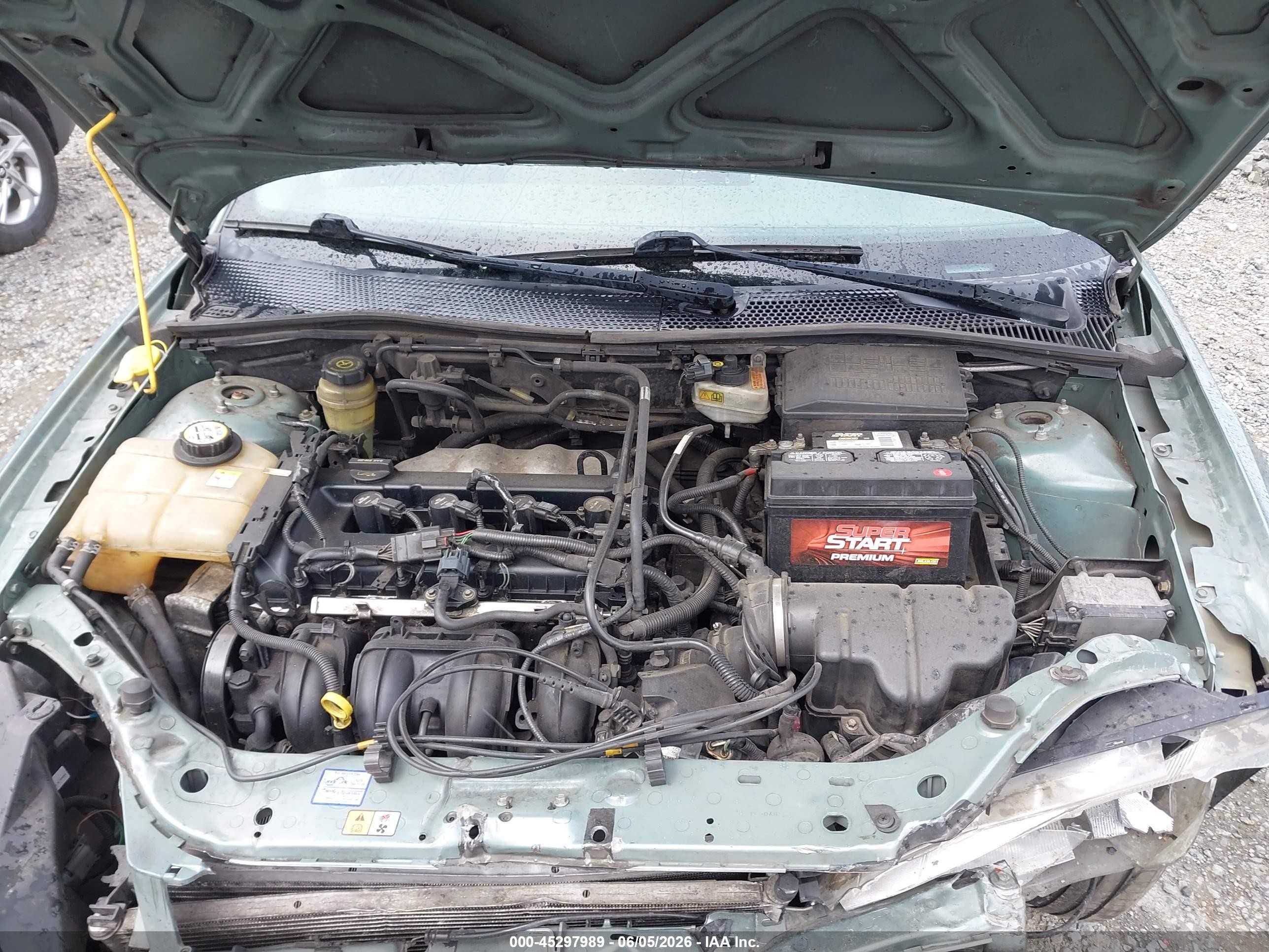 2005 Ford Focus Zx4 Green vin: 1FAFP34N05W276539