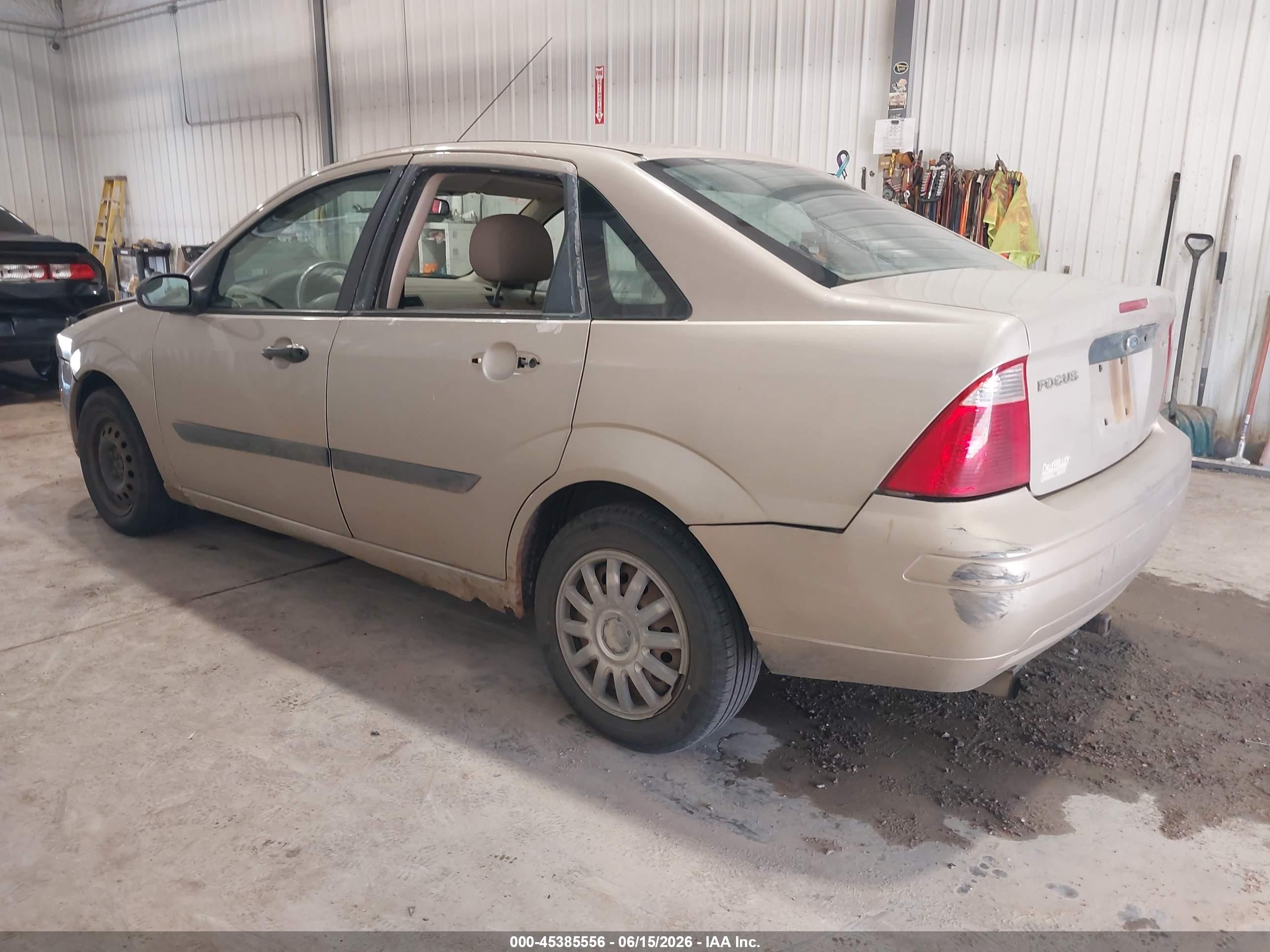 2006 Ford Focus Zx4 Beige vin: 1FAFP34N06W247687