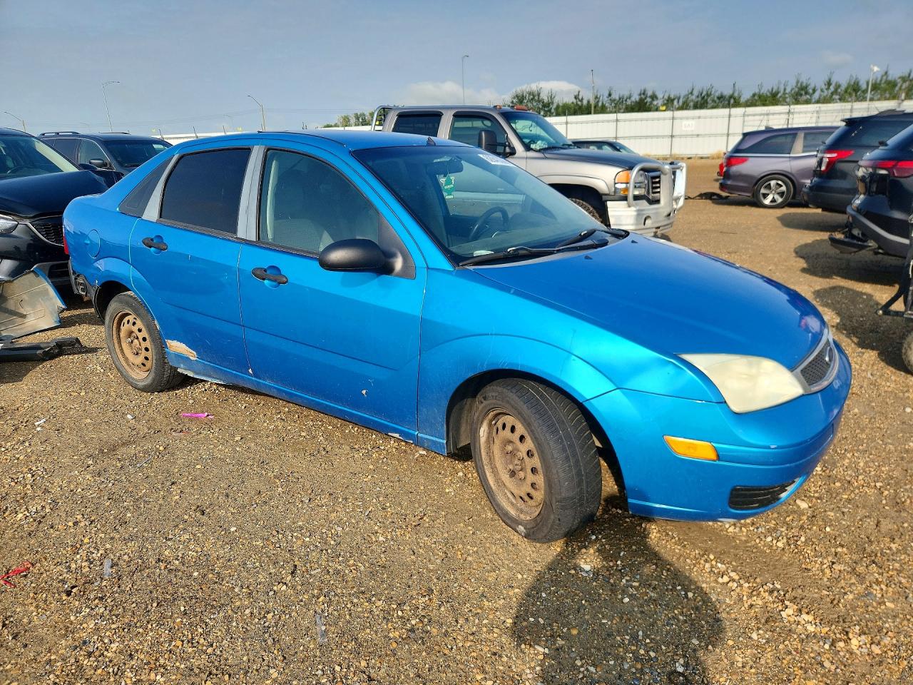 2007 Ford Focus Zx4 Blue vin: 1FAFP34N07W189517