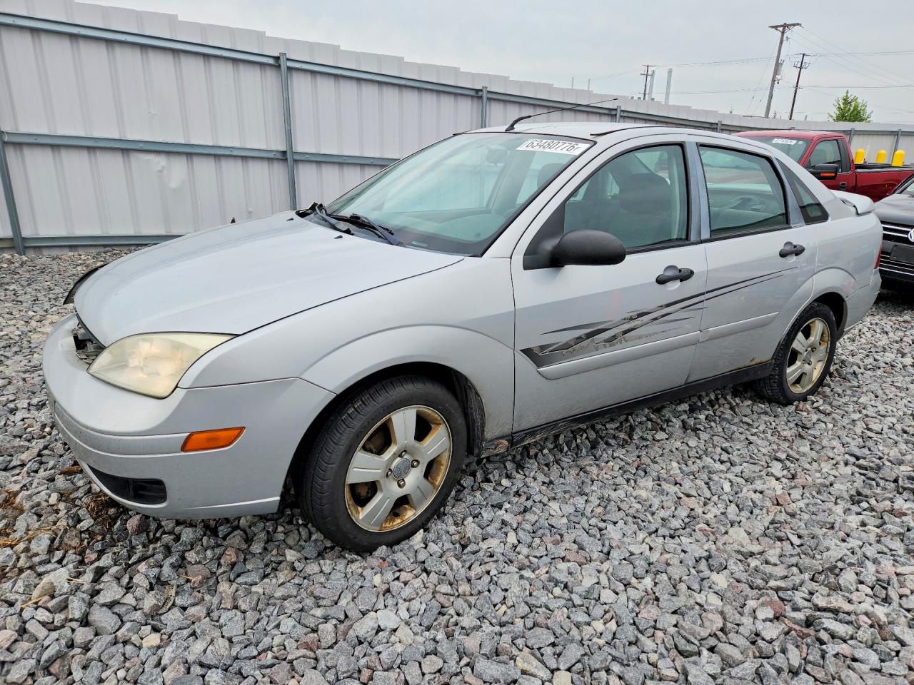 2007 Ford Focus Zx4 Серебряный vin: 1FAFP34N07W330652