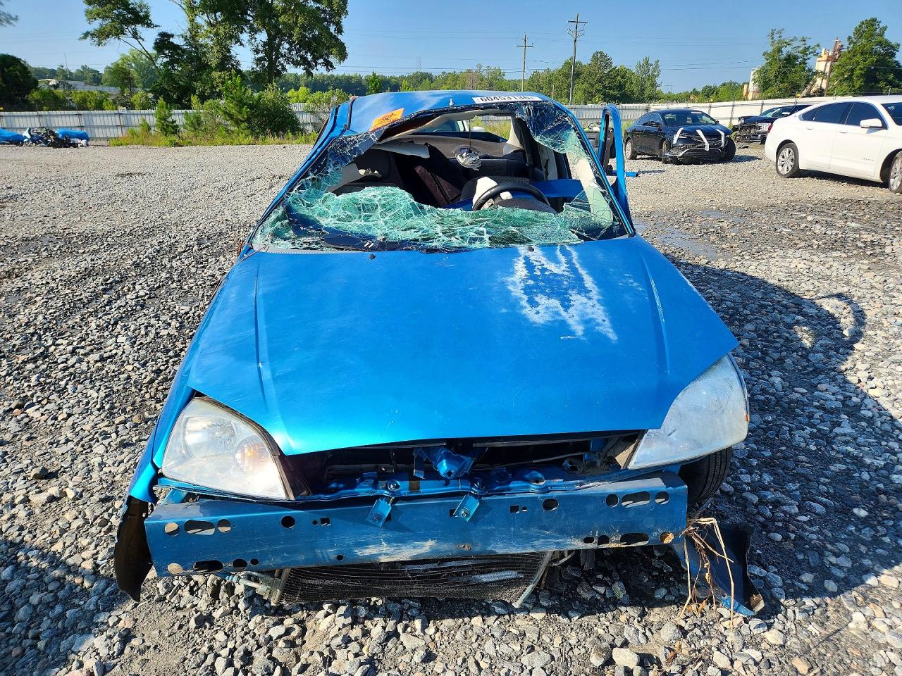 2007 Ford Focus Zx4 Blue vin: 1FAFP34N07W340355