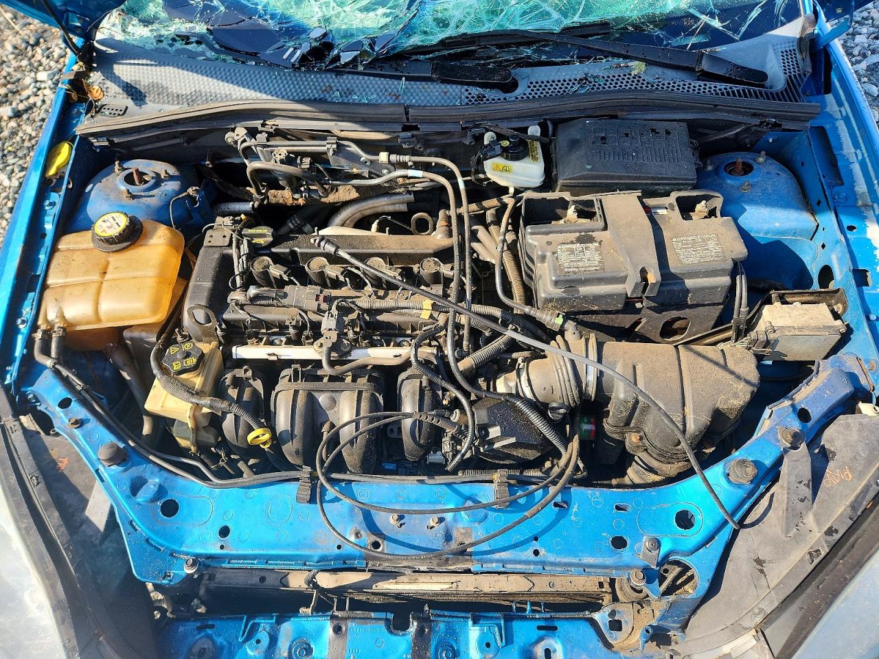 2007 Ford Focus Zx4 Blue vin: 1FAFP34N07W340355