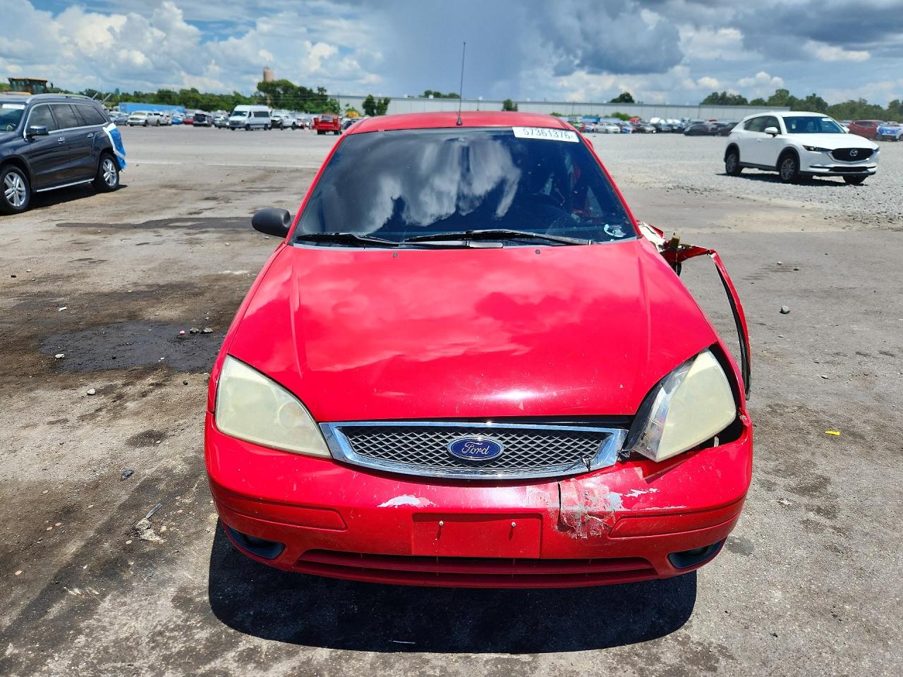 2007 Ford Focus Zx4/s/se/ses Red vin: 1FAFP34N07W357513
