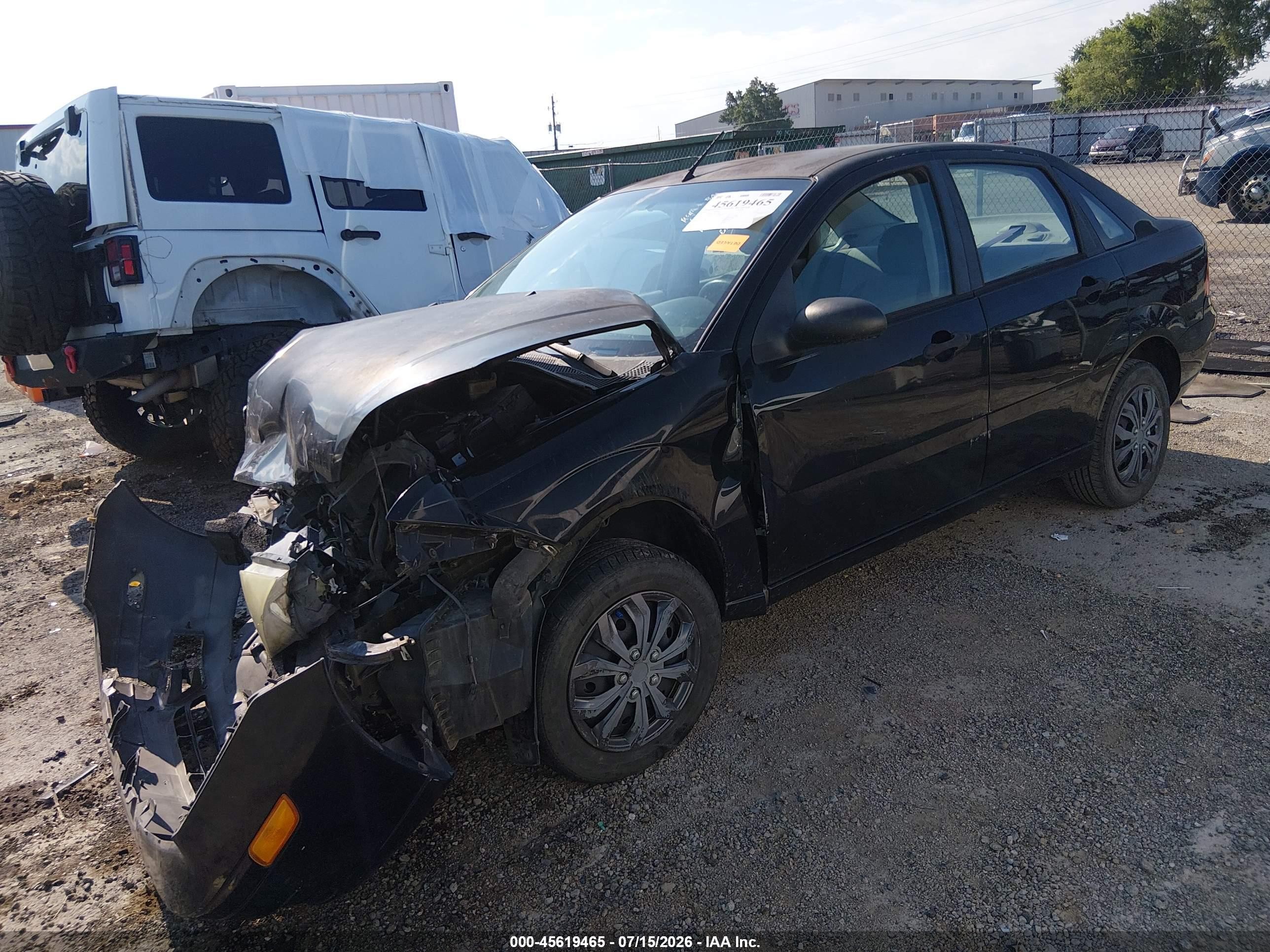 2005 Ford Focus Zx4 Black vin: 1FAFP34N15W273231