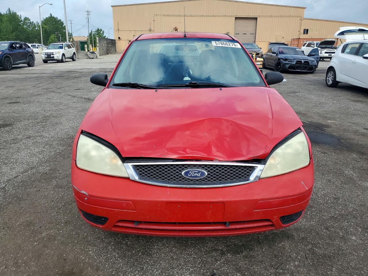 2007 Ford Focus Zx4 Red vin: 1FAFP34N17W109092
