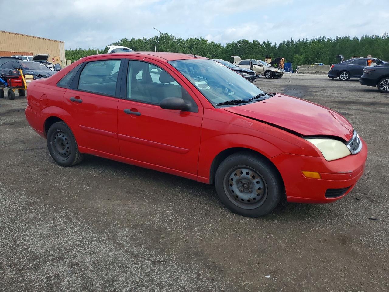 2007 Ford Focus Zx4 Red vin: 1FAFP34N17W109092
