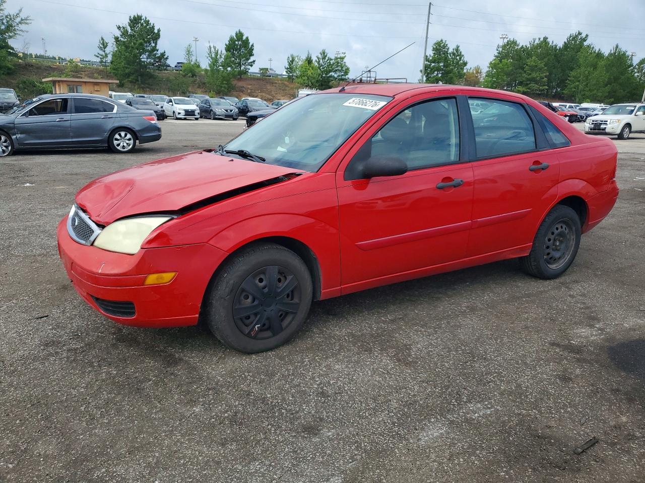 2007 Ford Focus Zx4 Red vin: 1FAFP34N17W109092