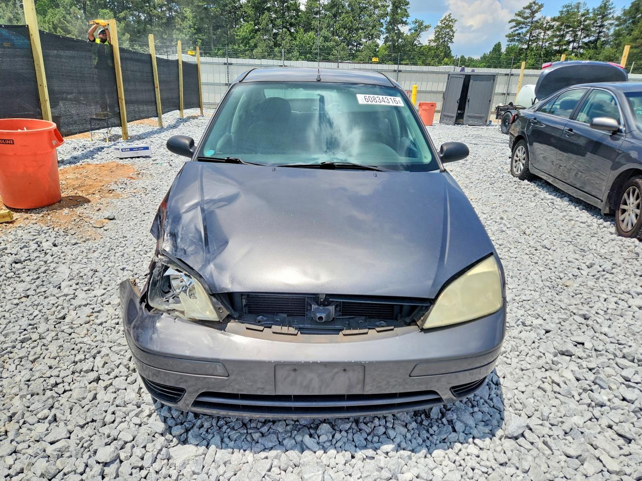 2007 Ford Focus Zx4 Gray vin: 1FAFP34N17W164349
