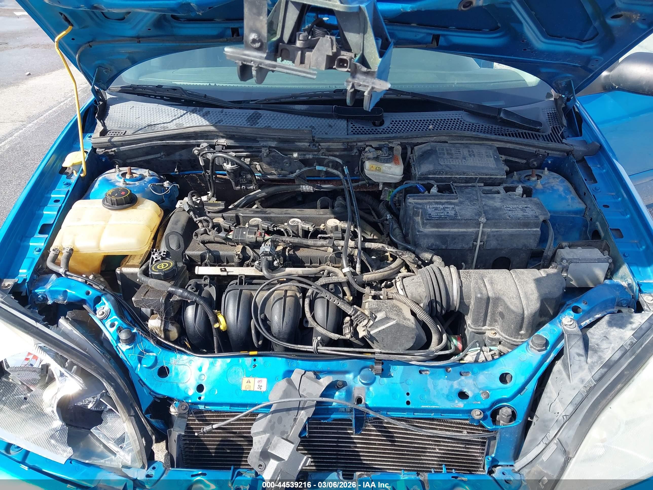 2007 Ford Focus S/se/ses Blue vin: 1FAFP34N17W223447